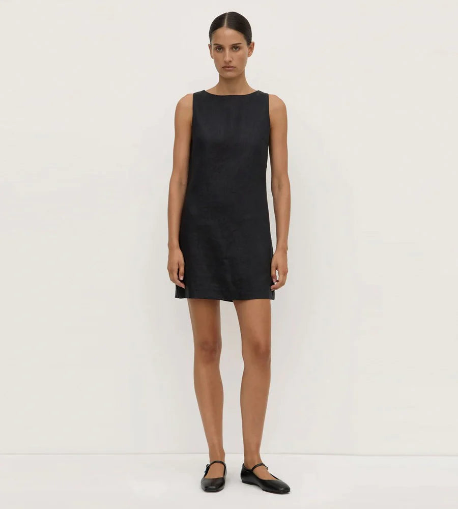 ASSEMBLY LABEL Nadine Linen Dress | Black