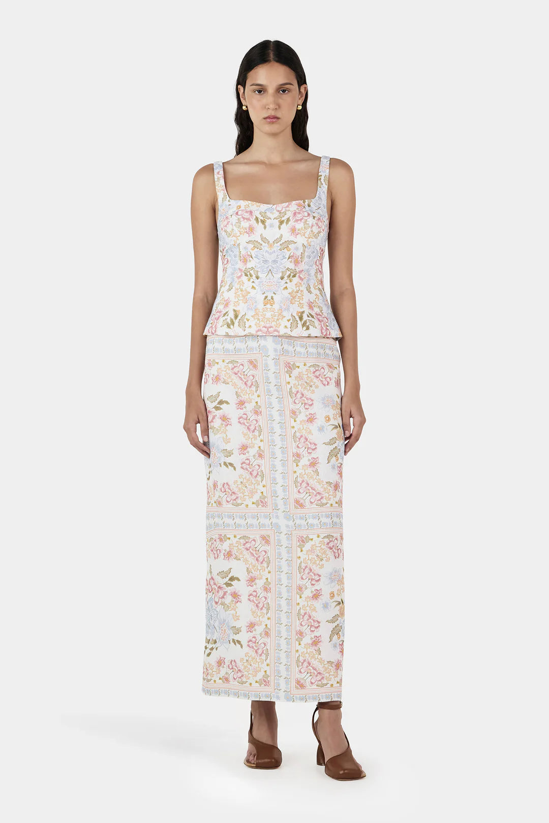 HANSEN Ellie Linen Top | Vanilla Keepsake