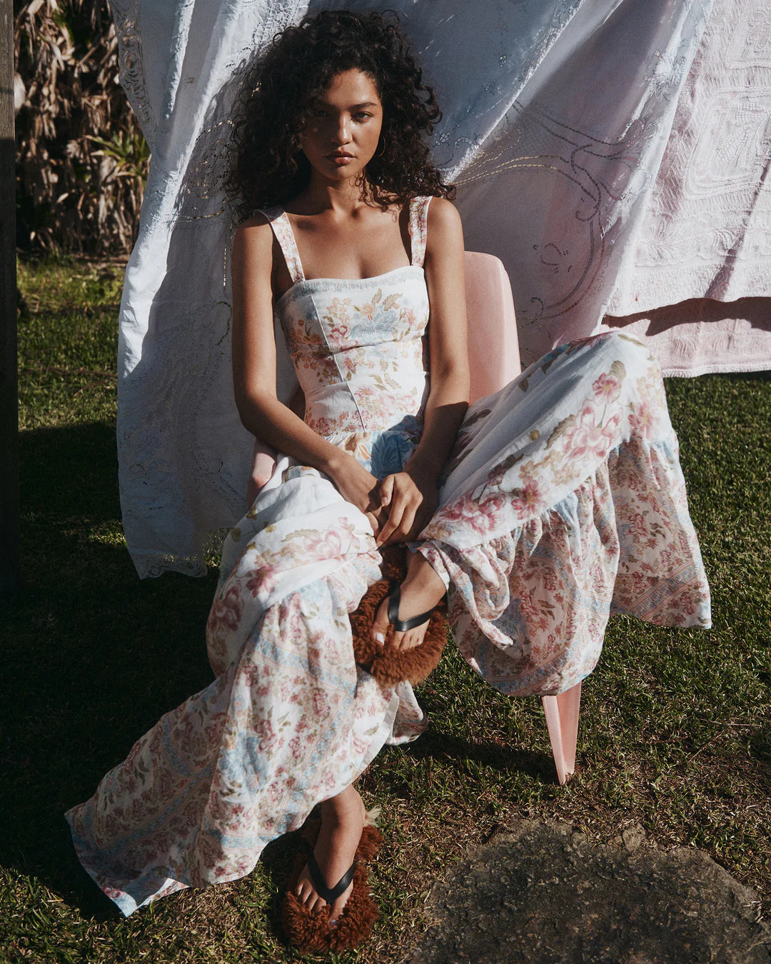 HANSEN Elsa Linen Maxi Dress | Vanilla Keepsake