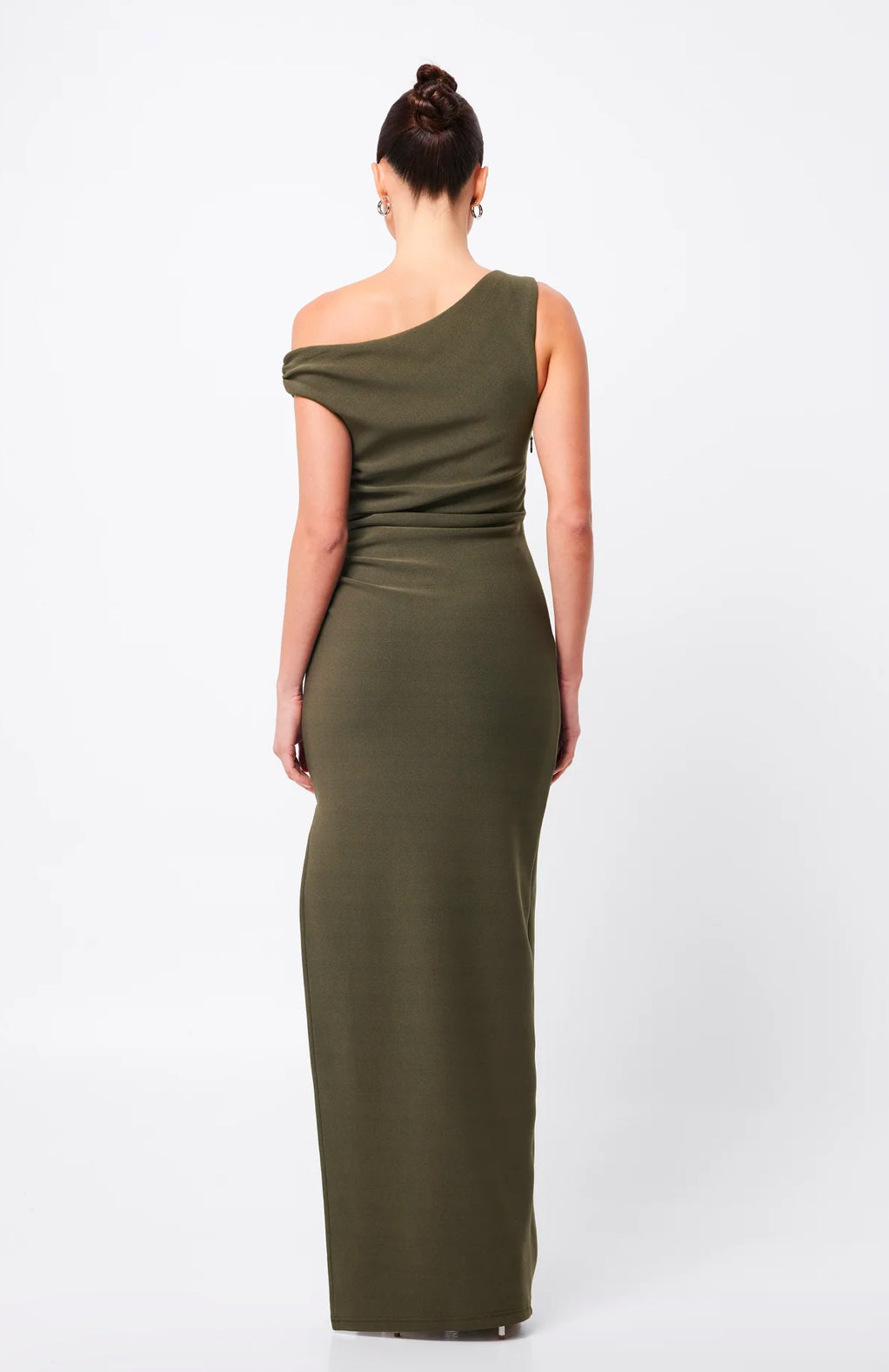 MOSSMAN Elated Midi Dress | Khaki