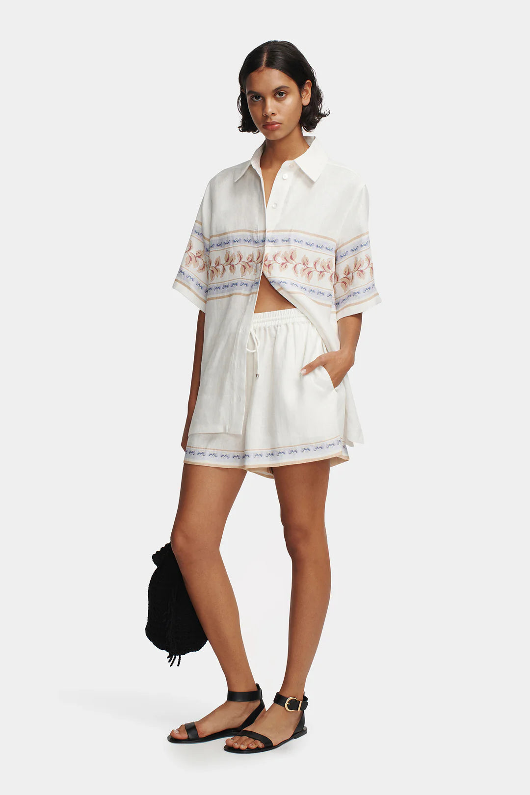 HANSEN AND GRETEL Tilly Linen Short | Hawaiian Tablecloth