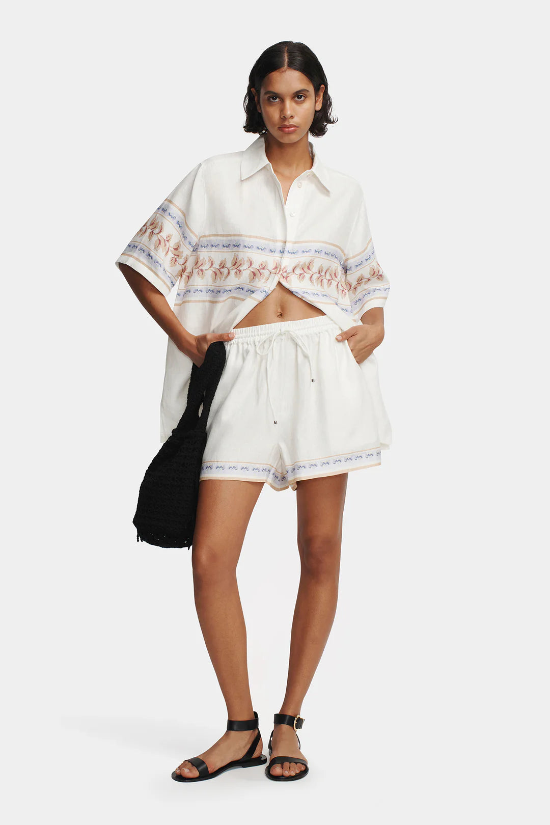 HANSEN AND GRETEL Tilly Linen Short | Hawaiian Tablecloth