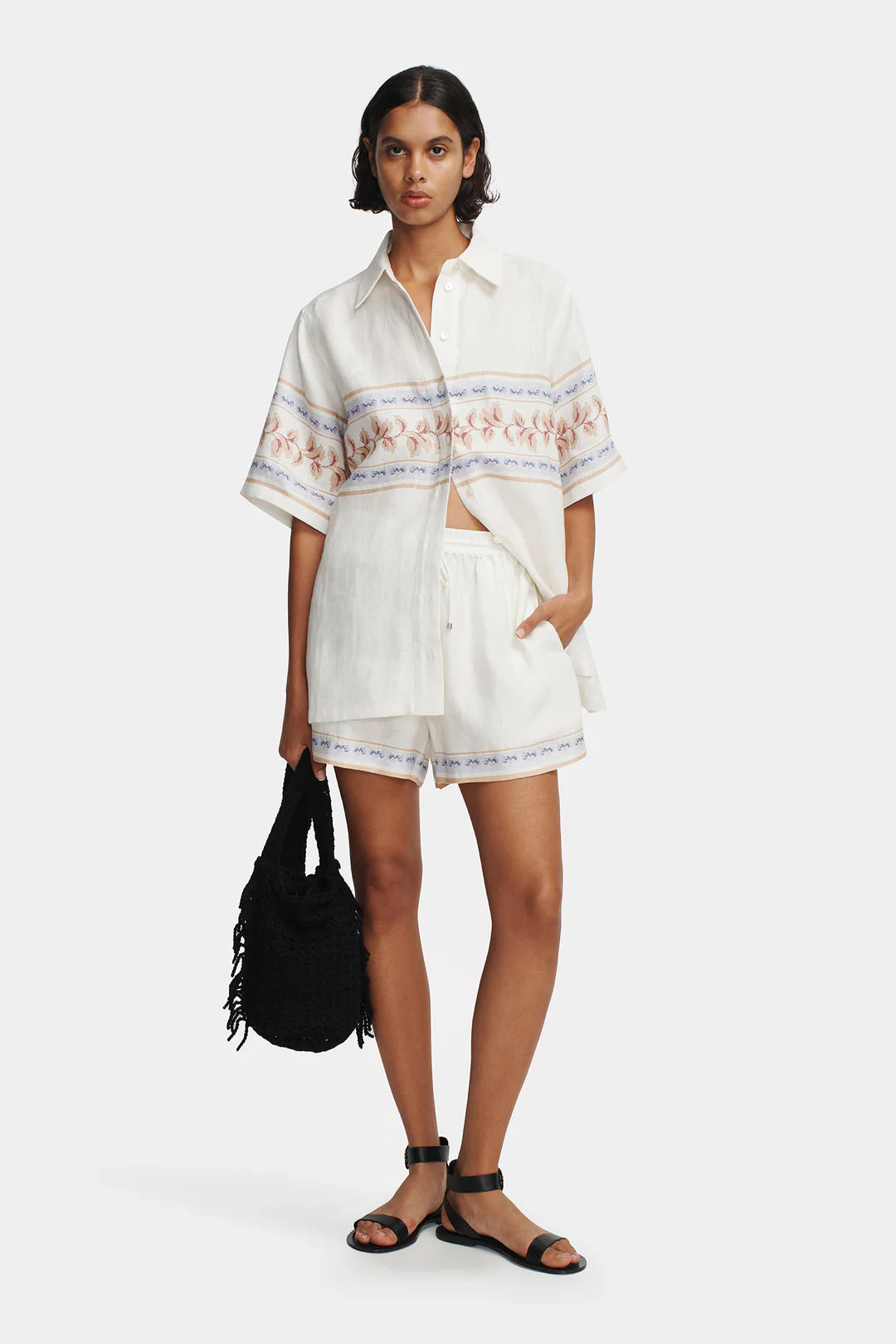 HANSEN AND GRETEL Tilly Linen Short | Hawaiian Tablecloth