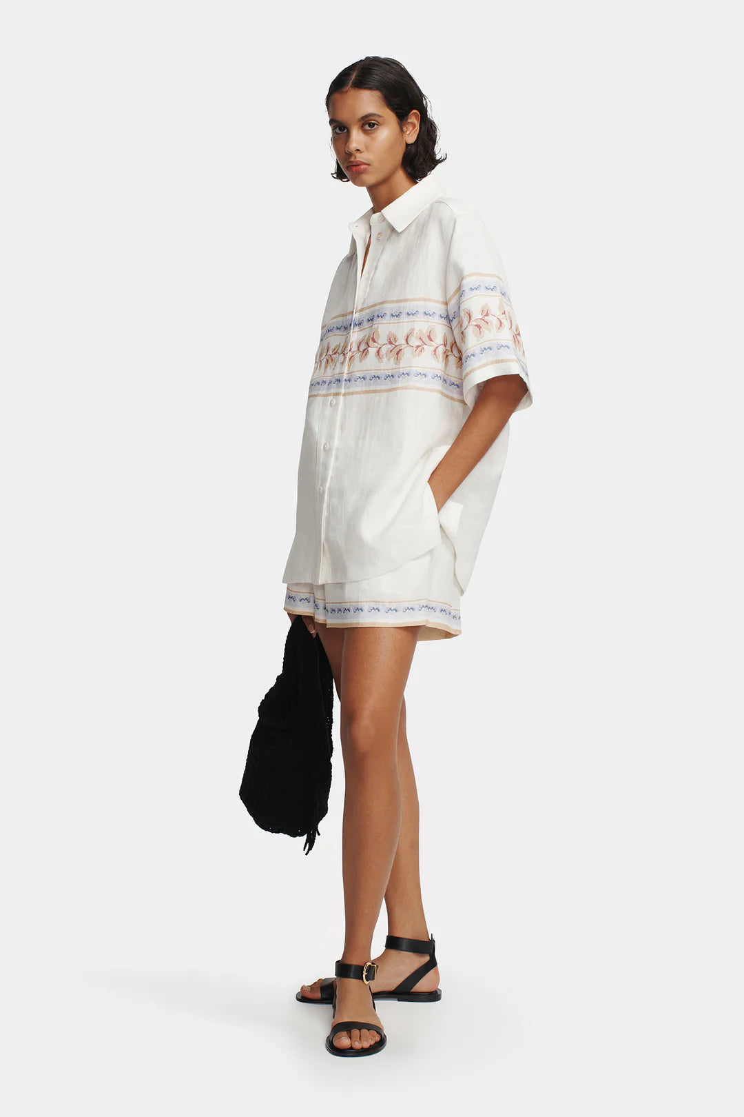 HANSEN AND GRETEL Lou Linen Shirt | Hawaiian Tablecloth
