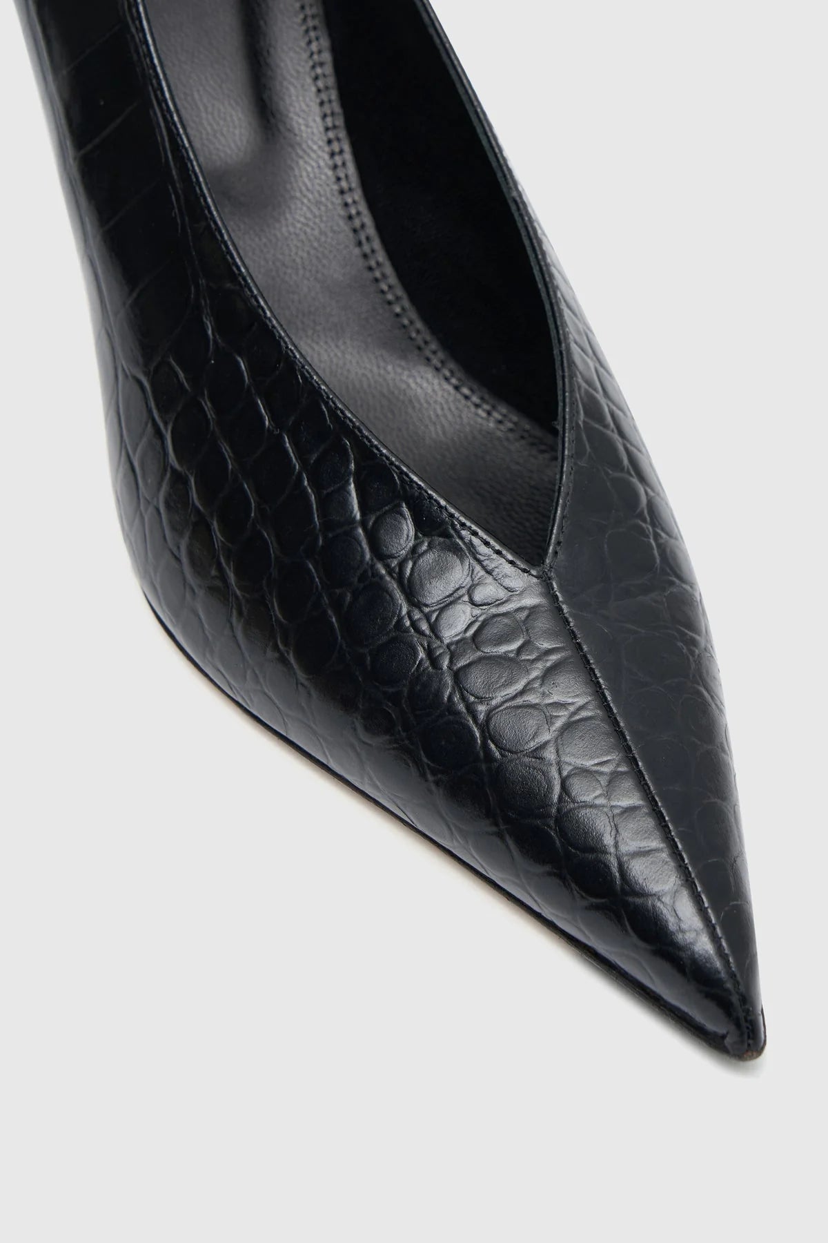 CAMILLA AND MARC Celia Croc Look Pump | Black
