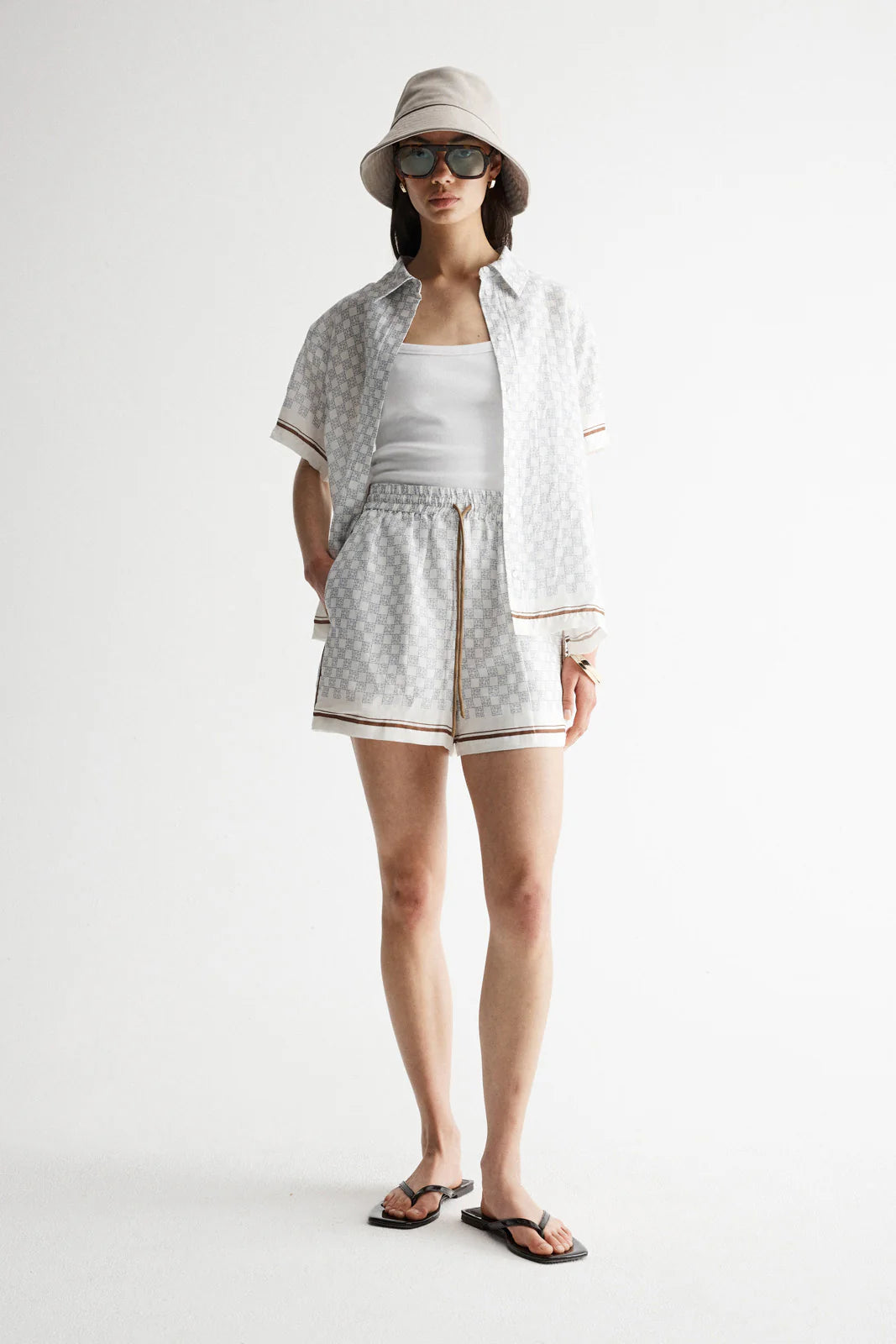 ELKA COLLECTIVE Lumi Shirt | Monogram Print