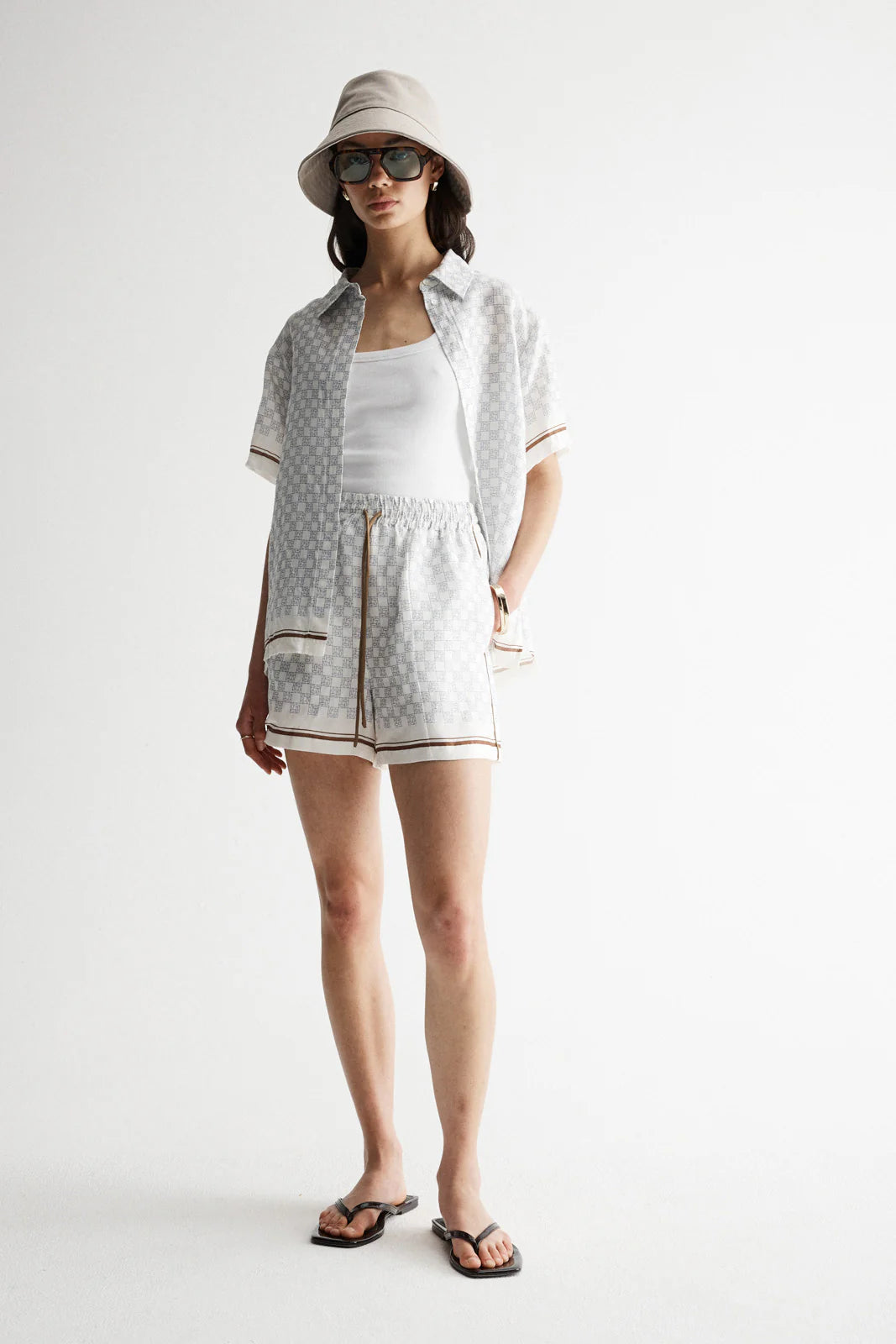 ELKA COLLECTIVE Lumi Shirt | Monogram Print