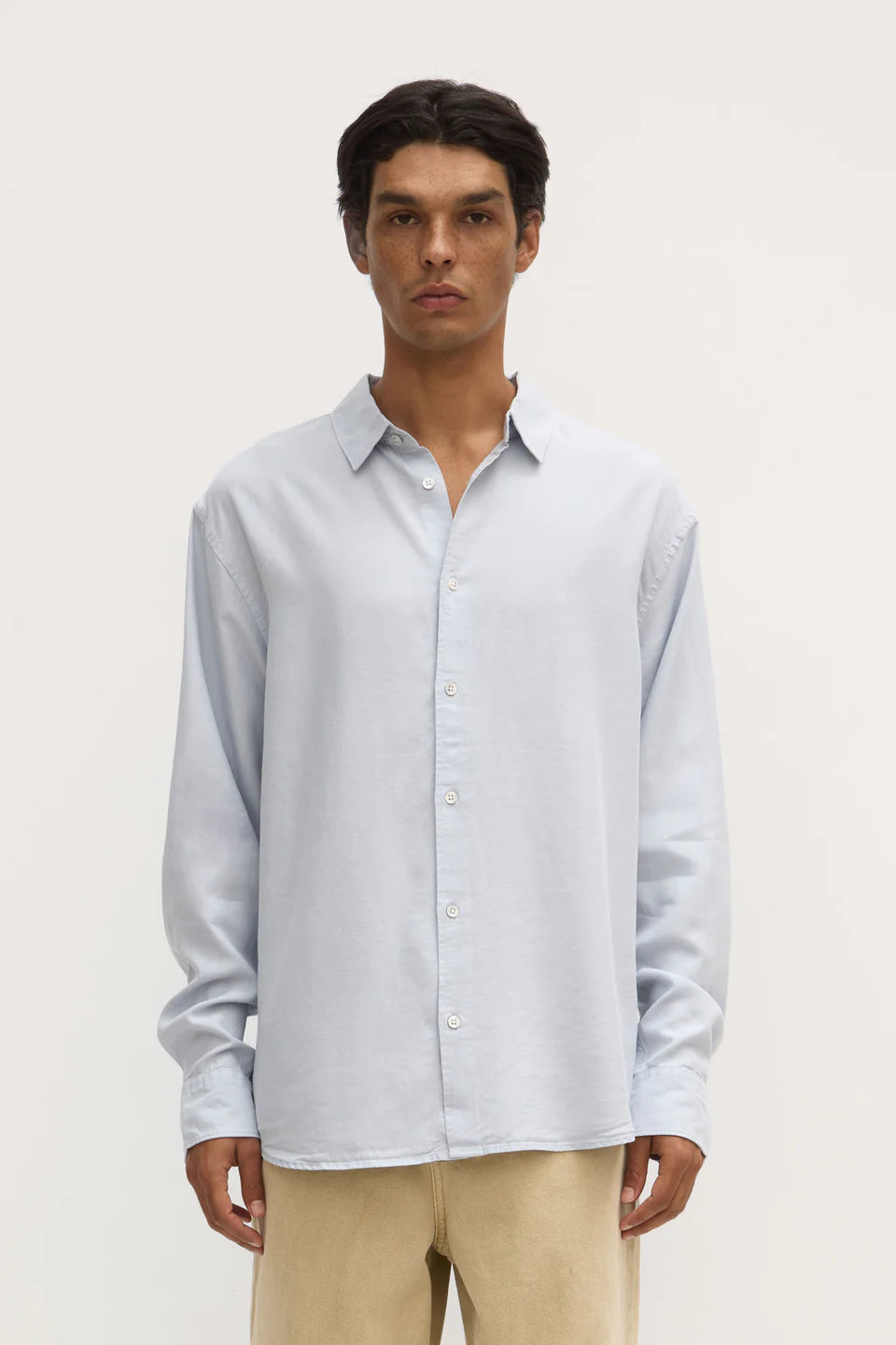 ASSEMBLY LABEL Miller Long Sleeve Shirt | Blue Haze