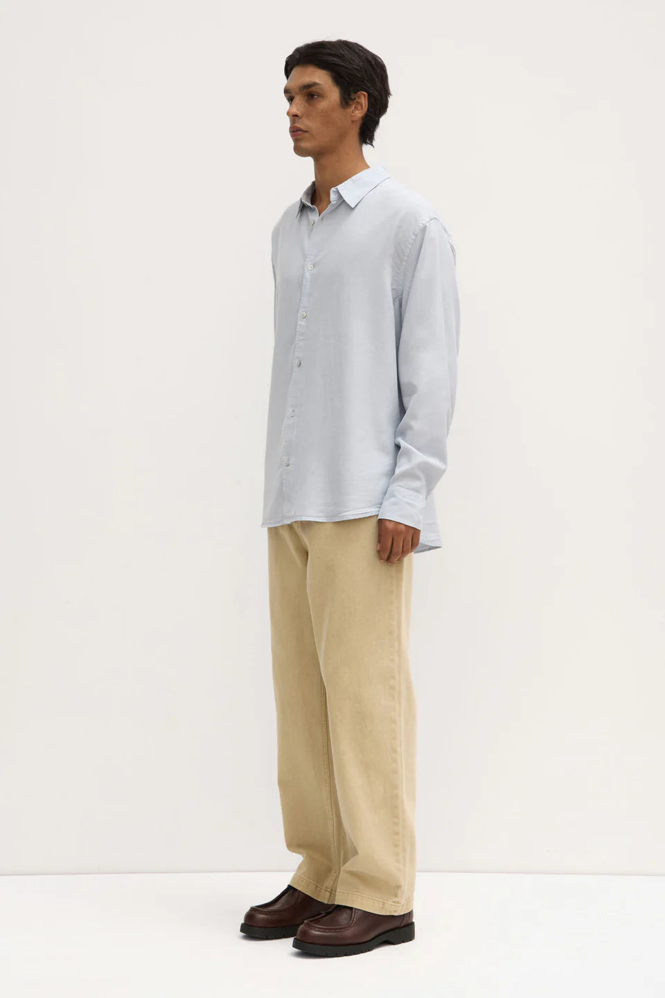 ASSEMBLY LABEL Miller Long Sleeve Shirt | Blue Haze