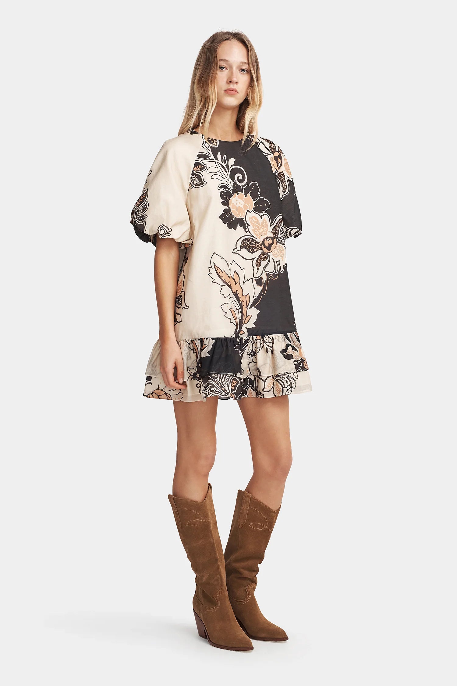 HANSEN & GRETEL Poppy Mini Dress | Night Garden