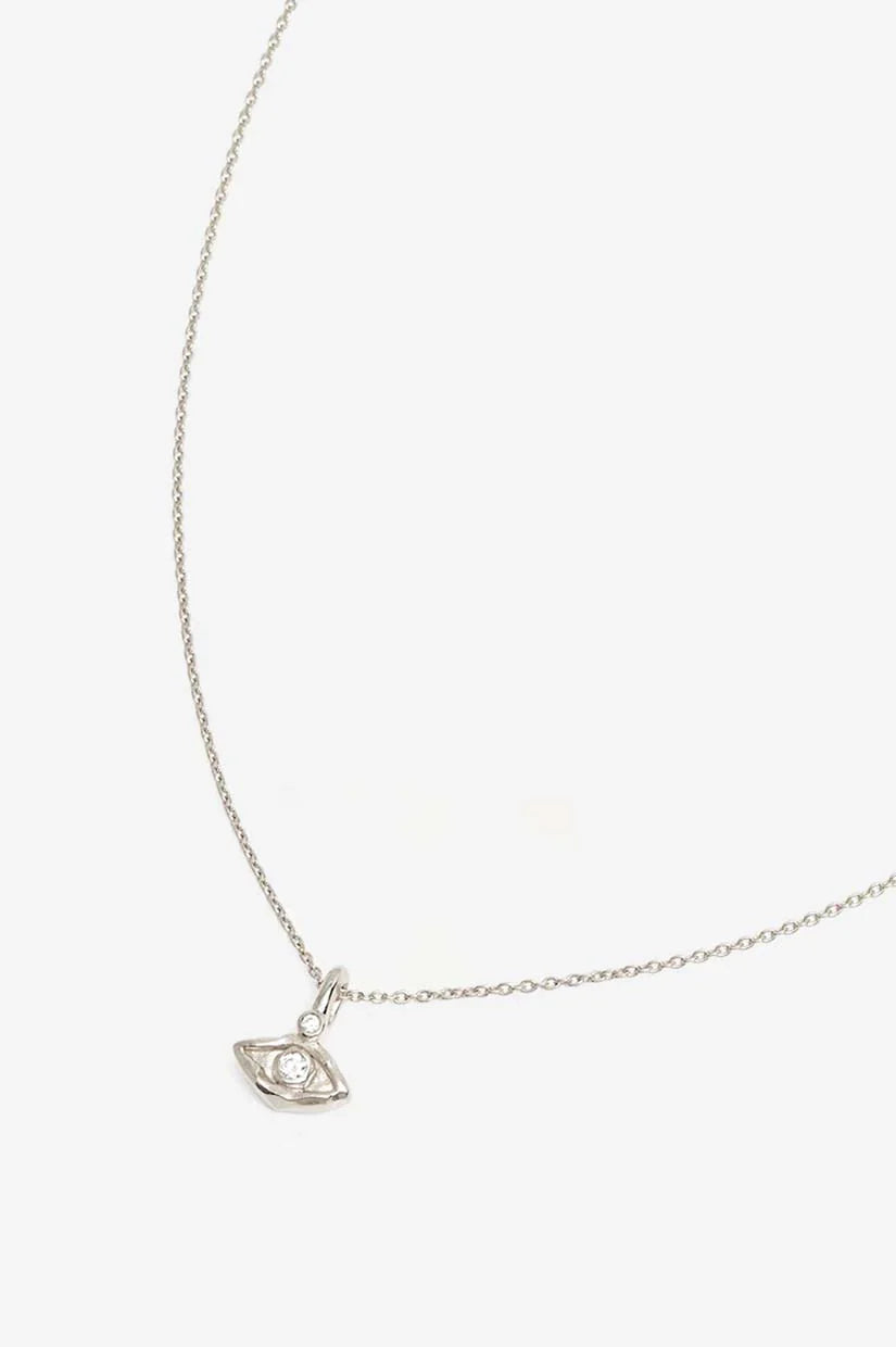 BY CHARLOTTE I Am Protected Necklace | Silver