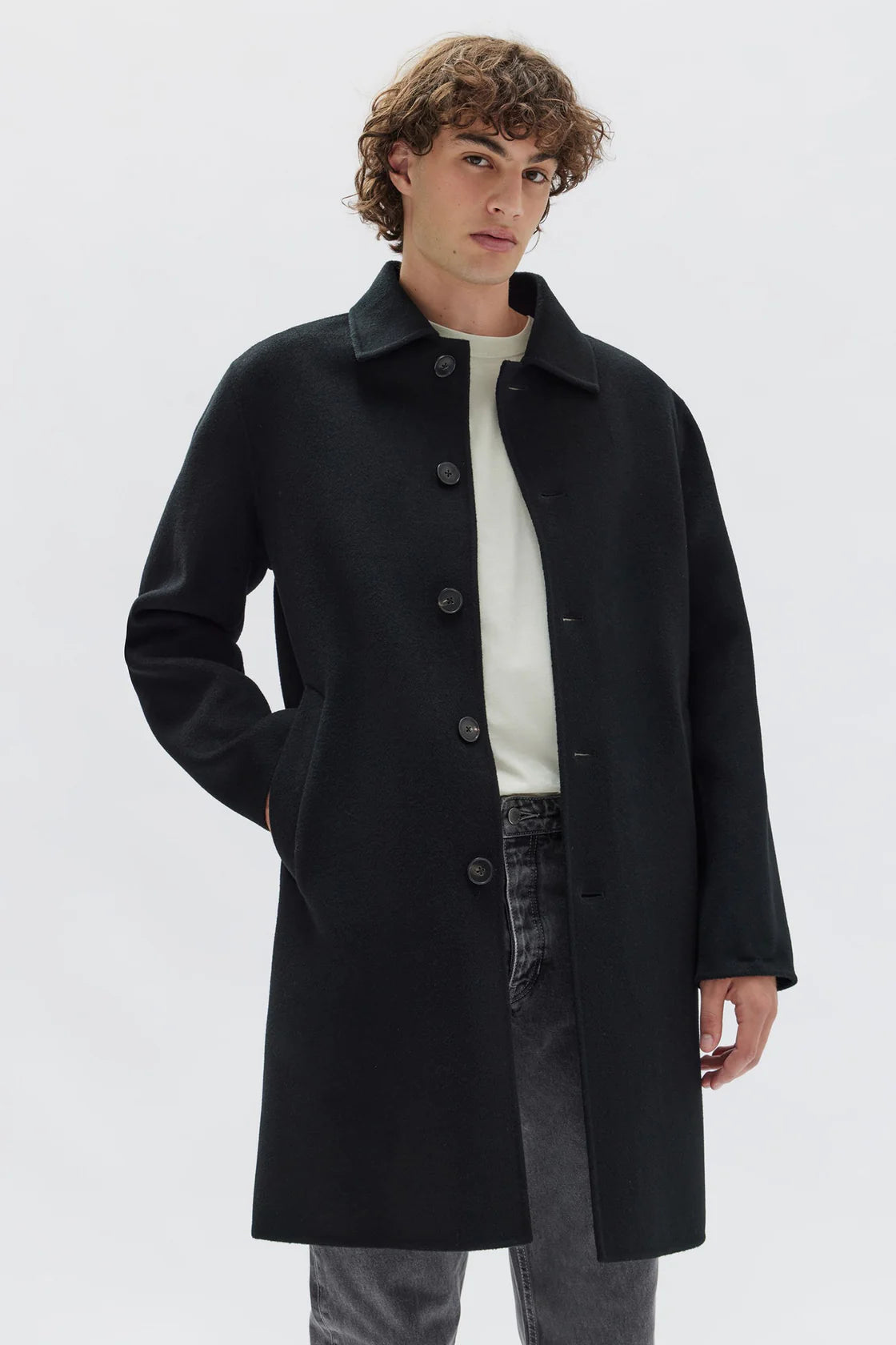 Dalton Wool Coat | Black