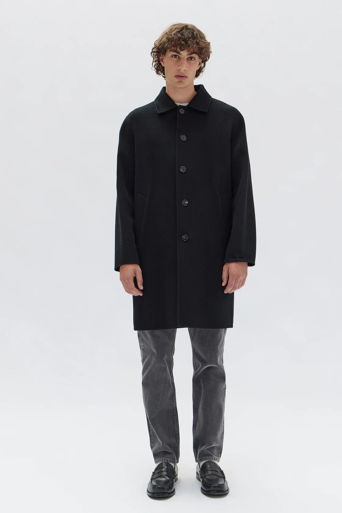 Dalton Wool Coat | Black