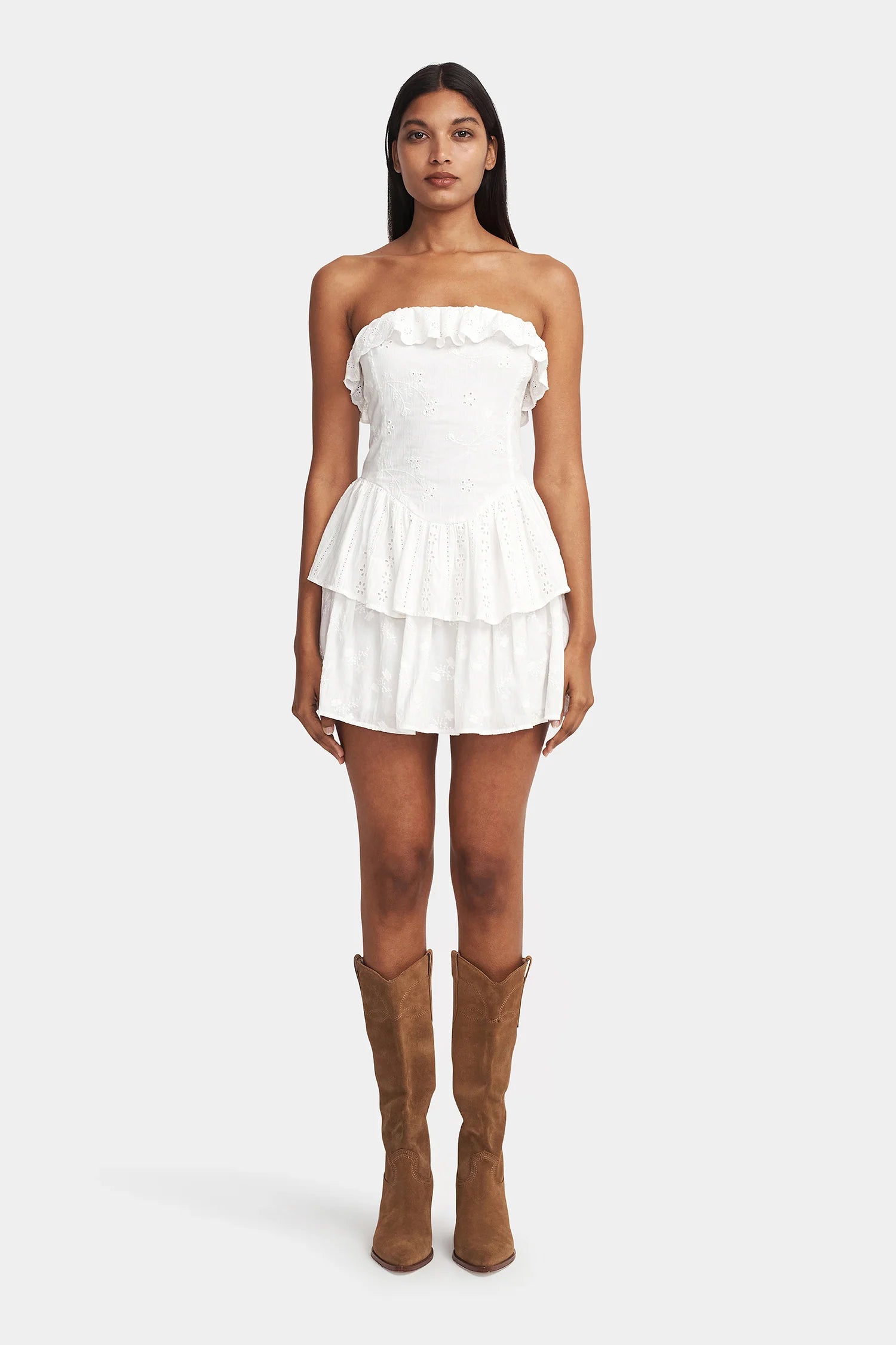 HANSEN & GRETEL Tula Mini Dress | Prairie White