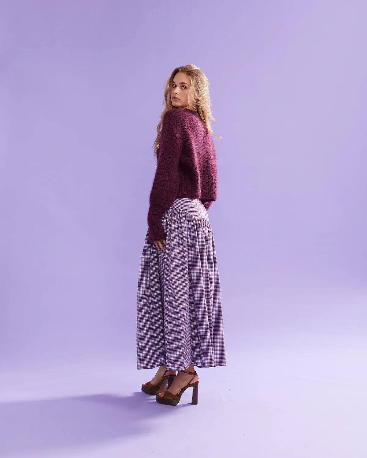 RUBY Matilda Cardigan | Burgundy