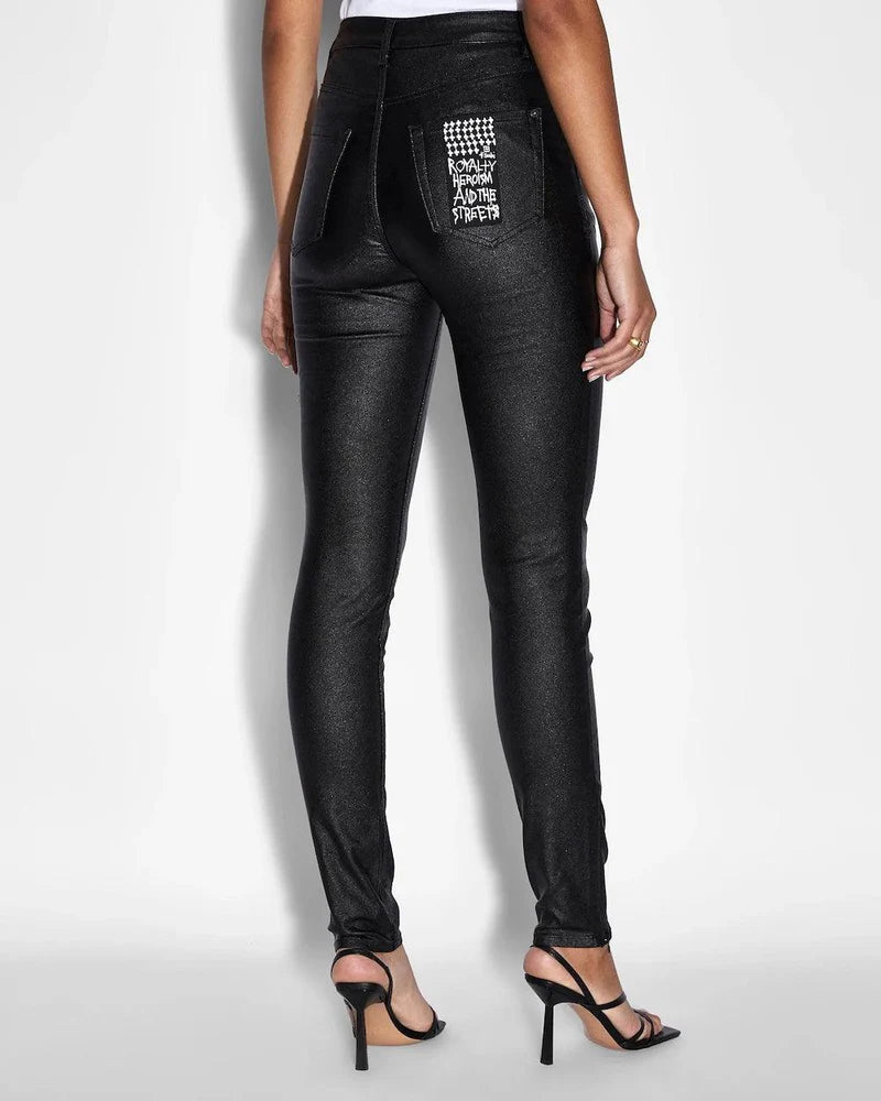 Hi N WASTED XTRA BLACK WAX KSUBI JEAN - BLACK
