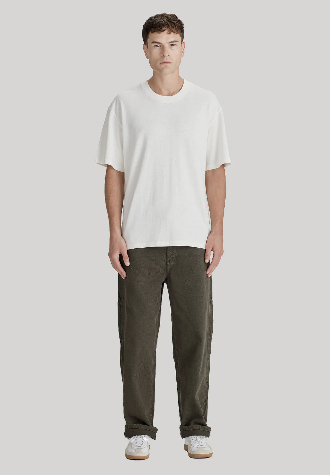 COMMONERS Hemp Jersey SS Tee | Rice White