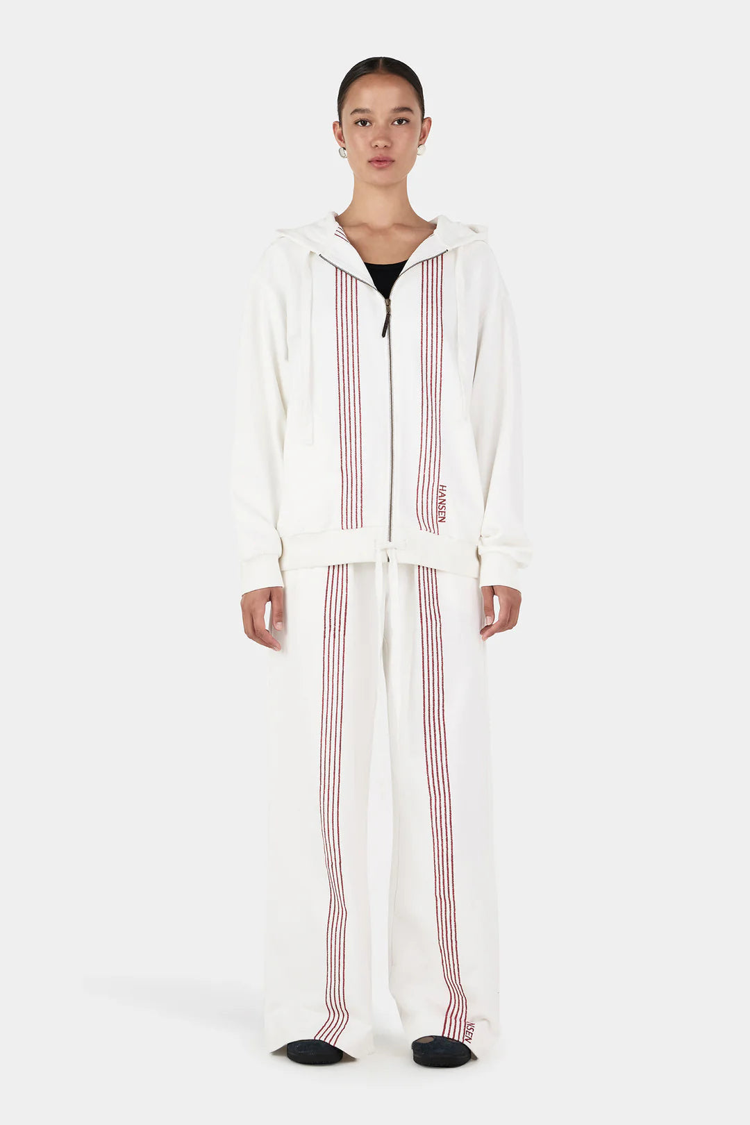 HANSEN & GRETEL Rhya Embroidered Hoodie | Cream