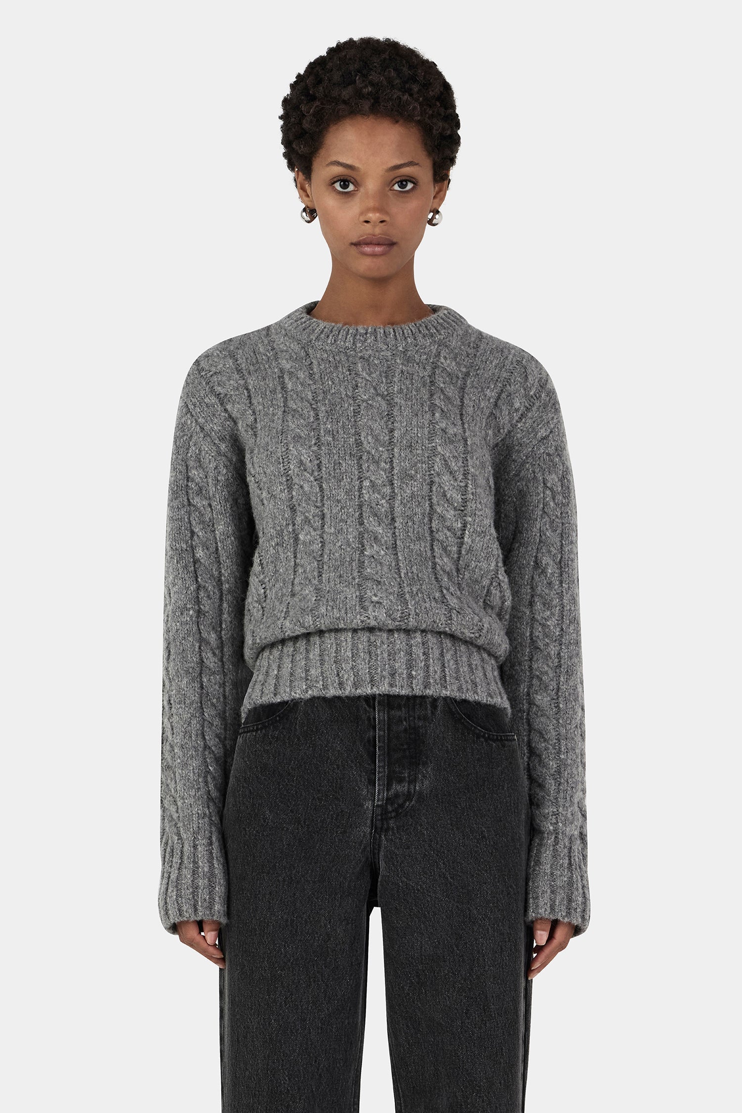 HANSEN & GRETEL Stevie Knit Jumper | Grey Marle