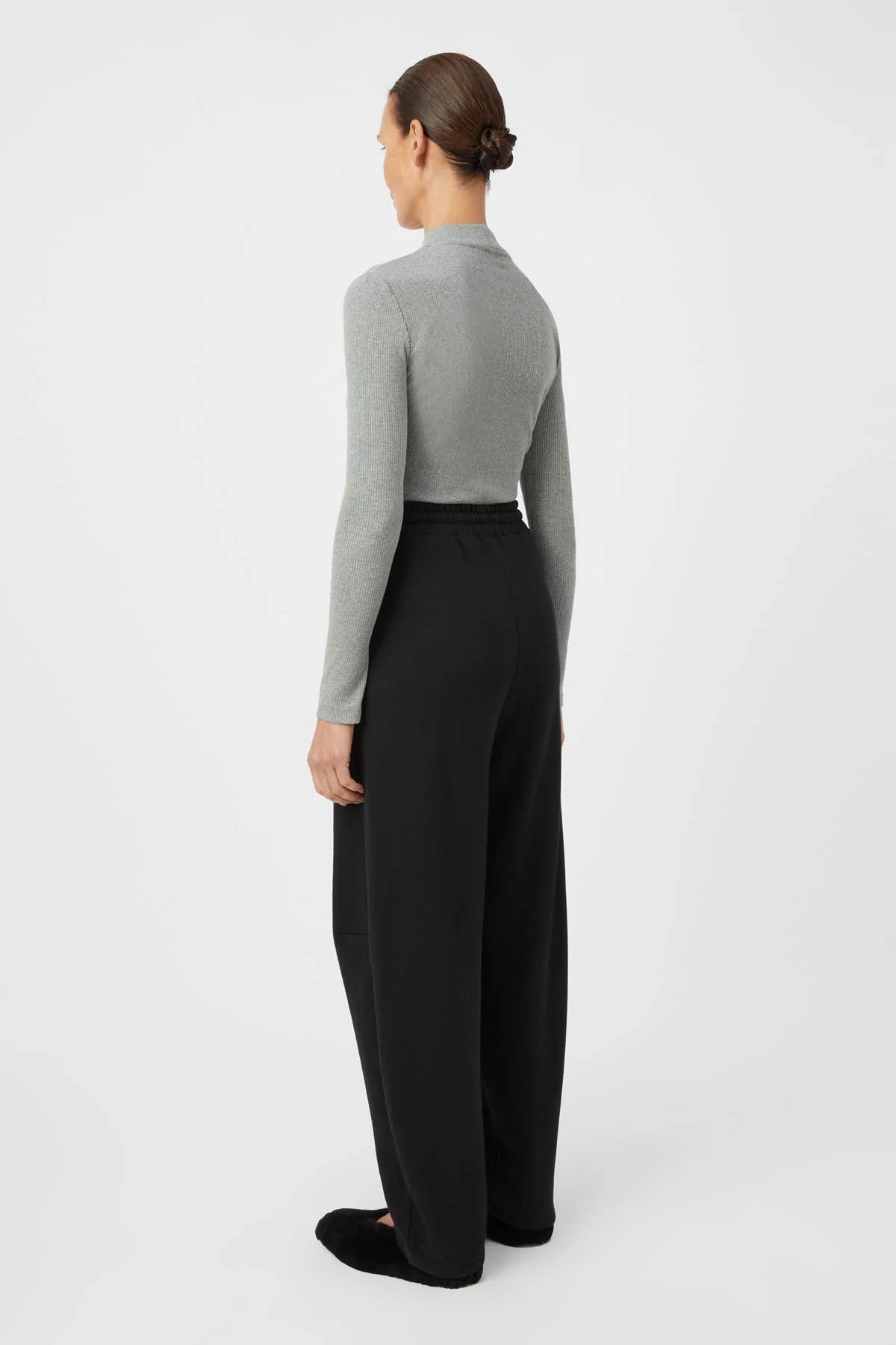 CAMILLA AND MARC Nora Rib Long Sleeve Top | Grey