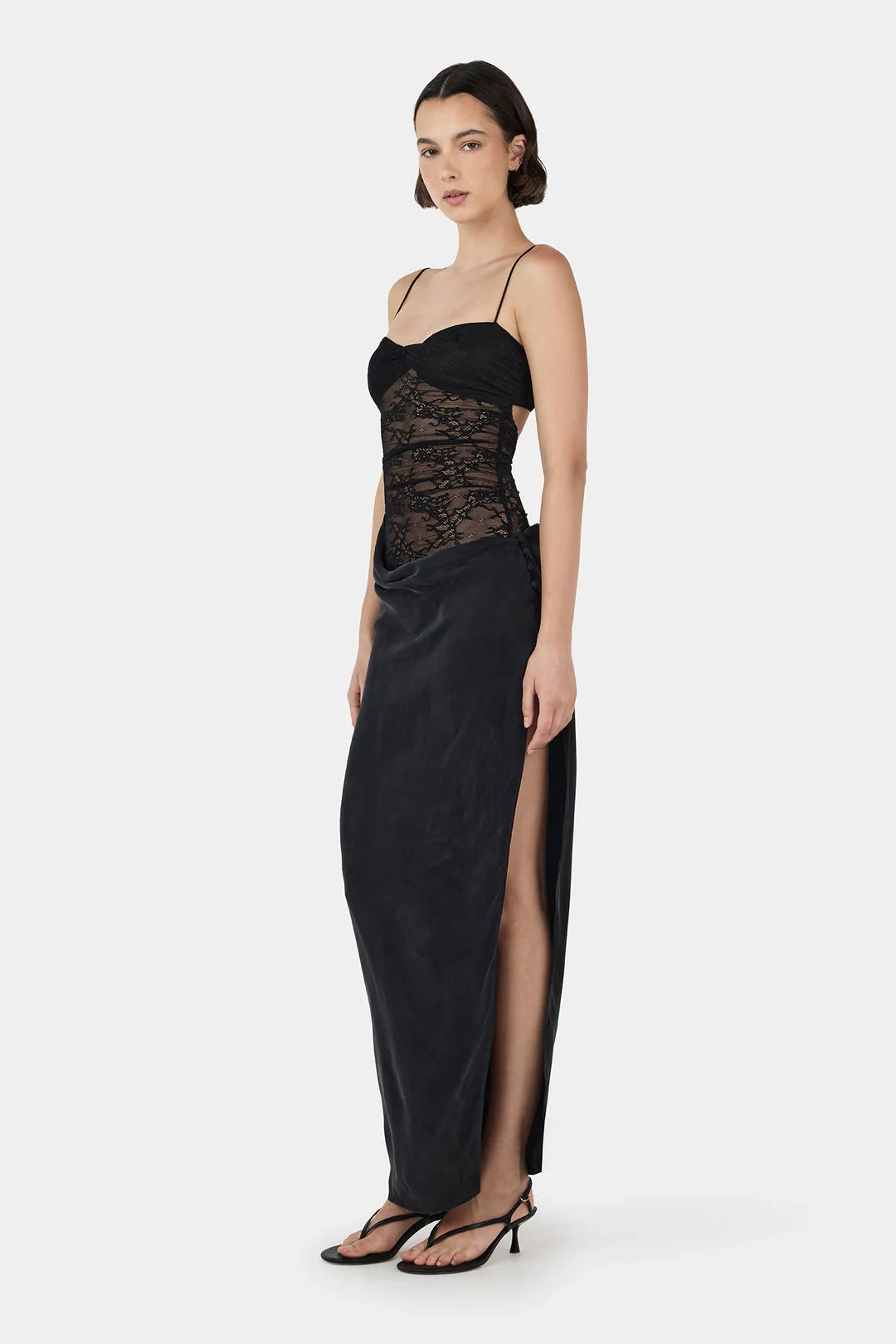 OWNLEY Lola Midi Dress | Black