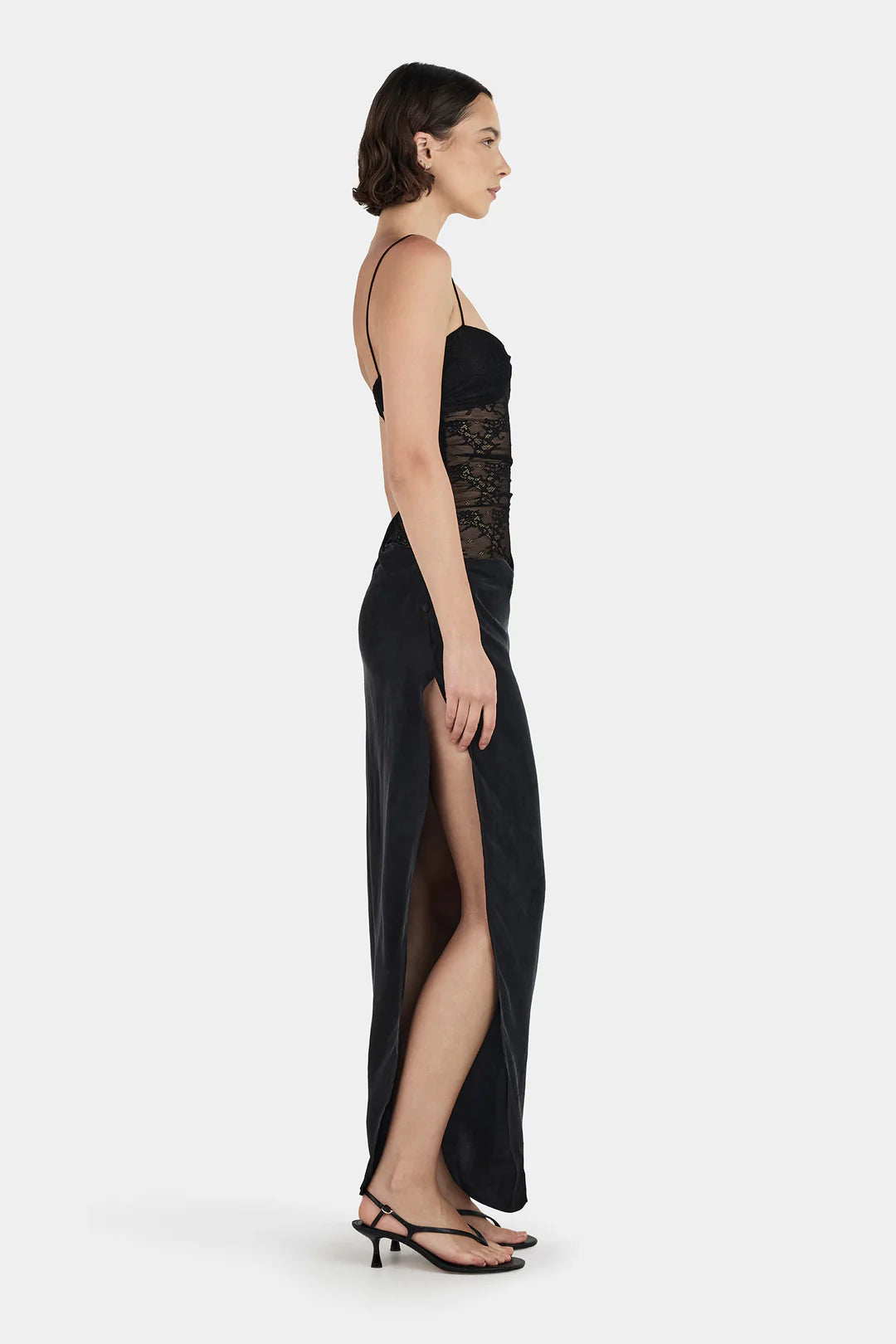 OWNLEY Lola Midi Dress | Black