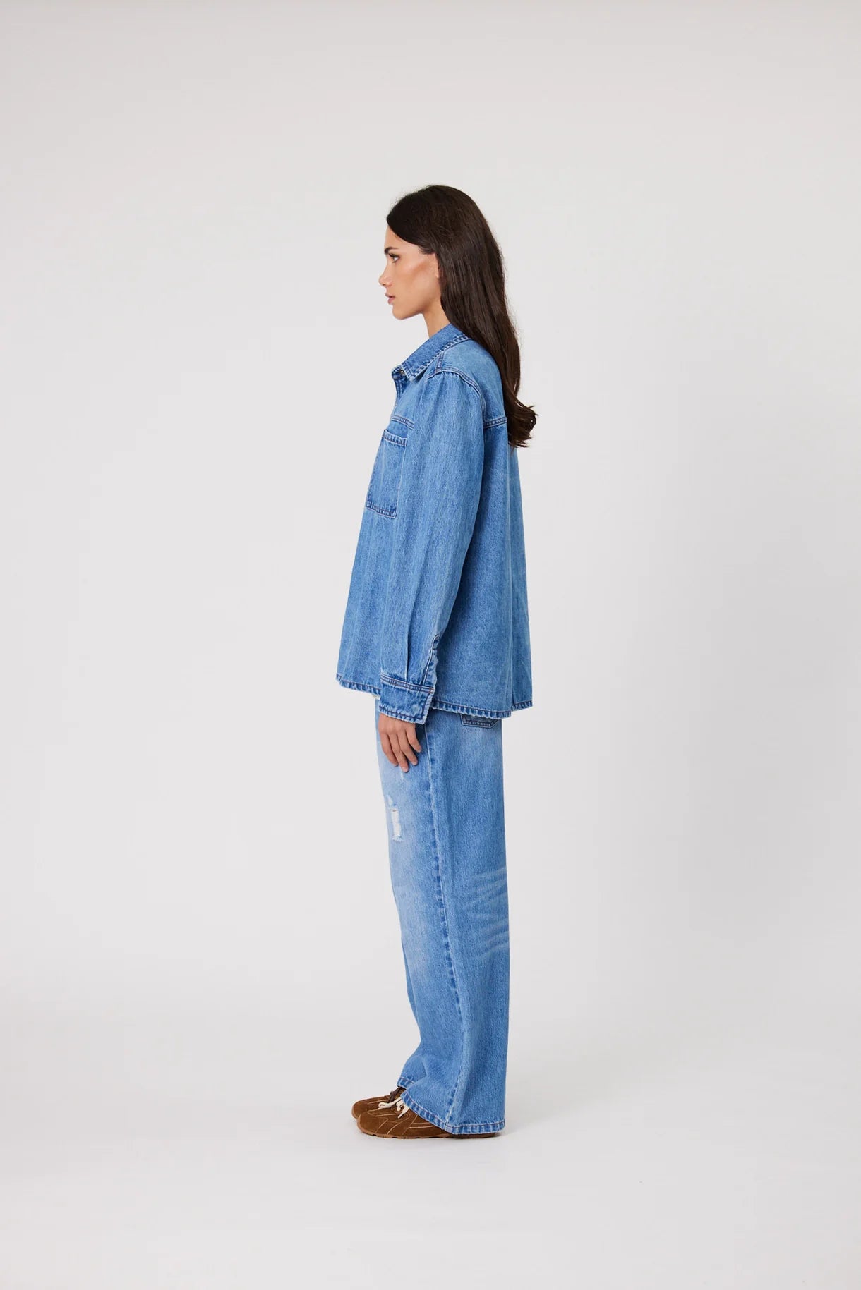 REMAIN Effie Shirt | Mid Blue