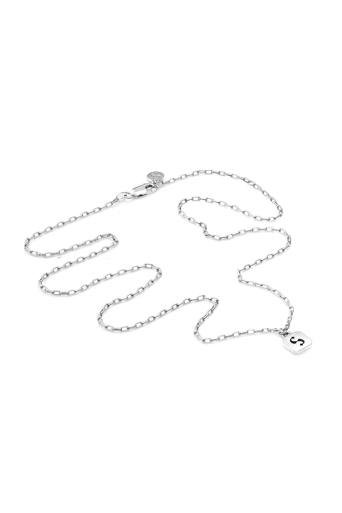 STOLEN GIRLFRIENDS CLUB S-logo Tag Necklace | Silver