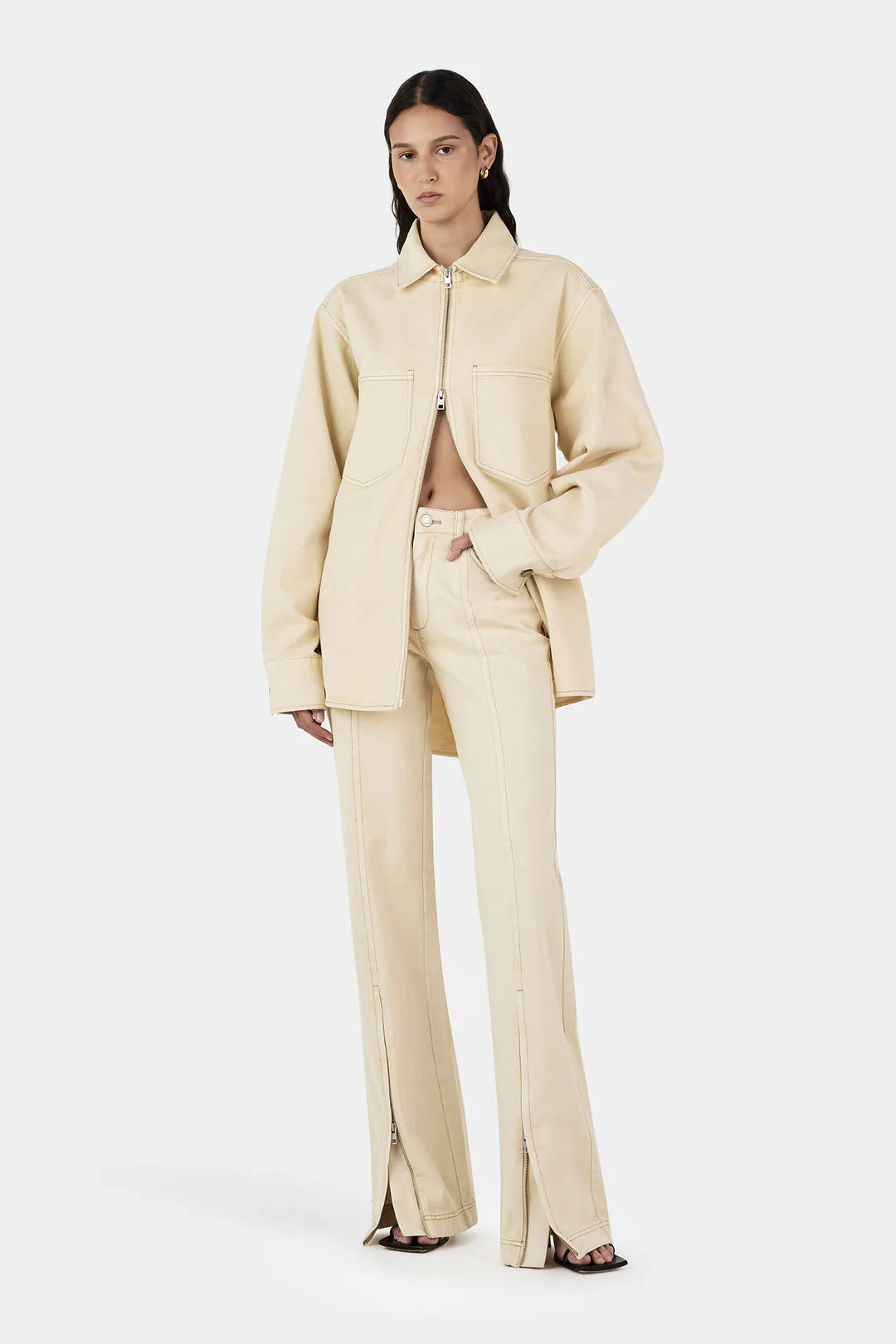 HANSEN Sana Denim Shirt | Shortbread