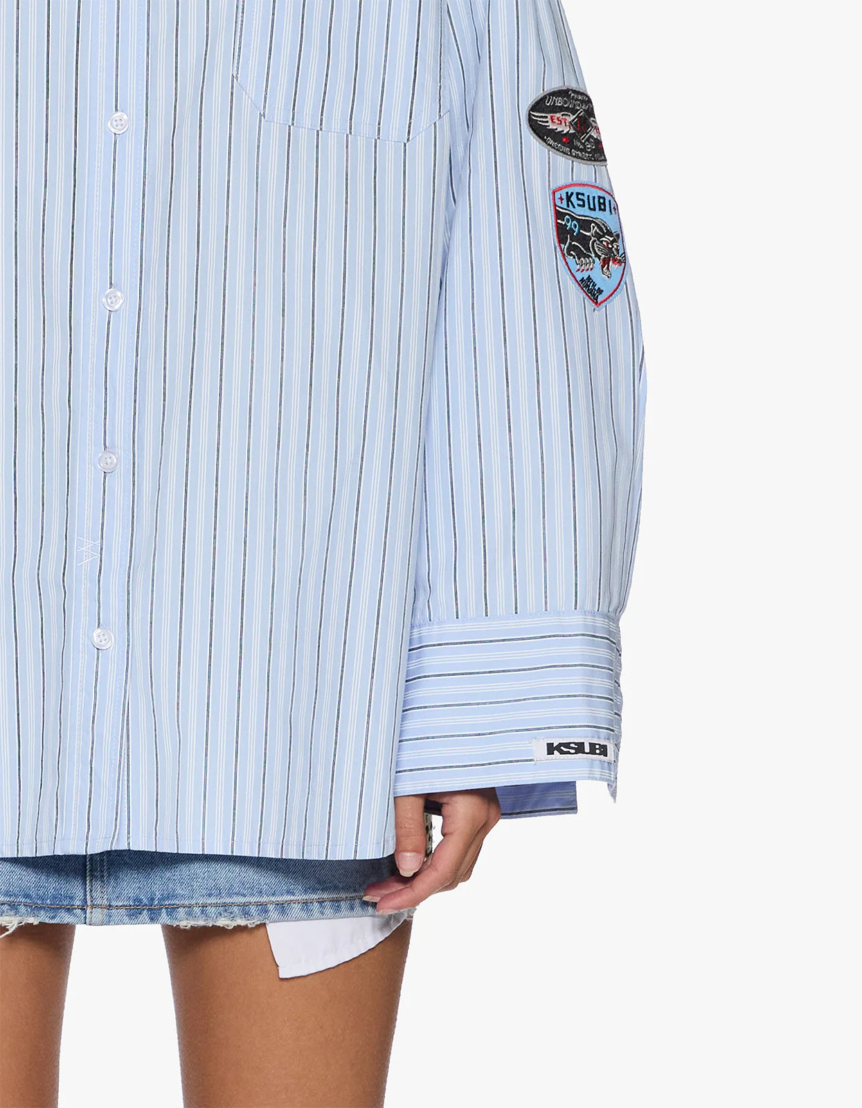 KSUBI Astra L/S Shirt | Blue Stripe
