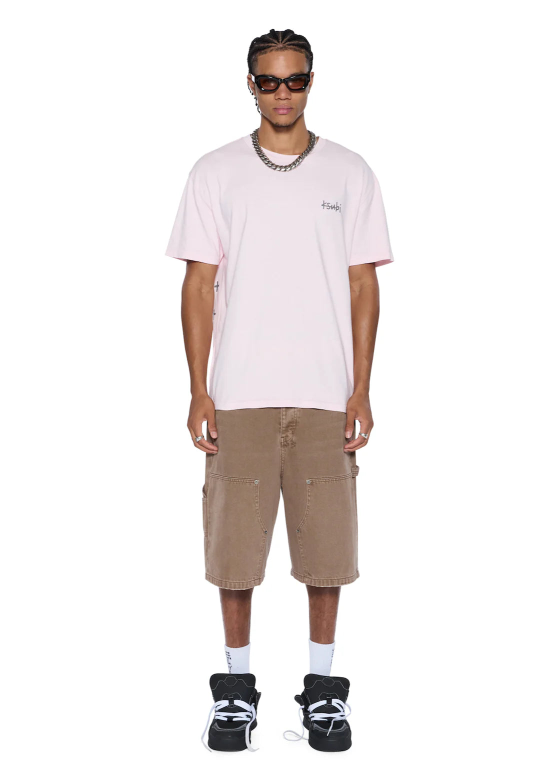 KSUBI All Day Biggie Short Sleeve Tee | Ice Quartz