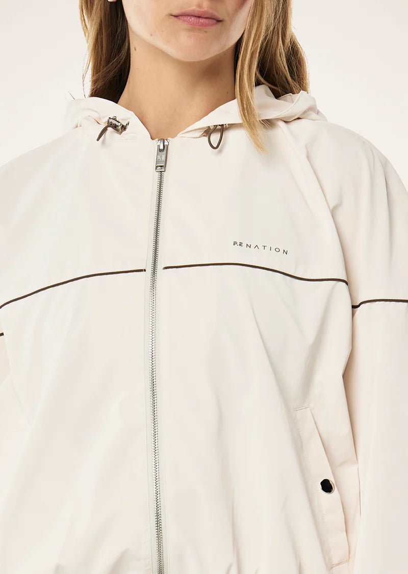 P.E NATION Vertex Jacket | Whisper White
