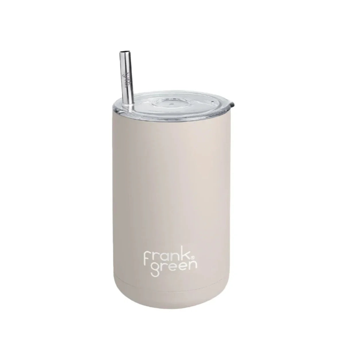 FRANK GREEN Iced Coffee Cup With Straw | Moon Dust