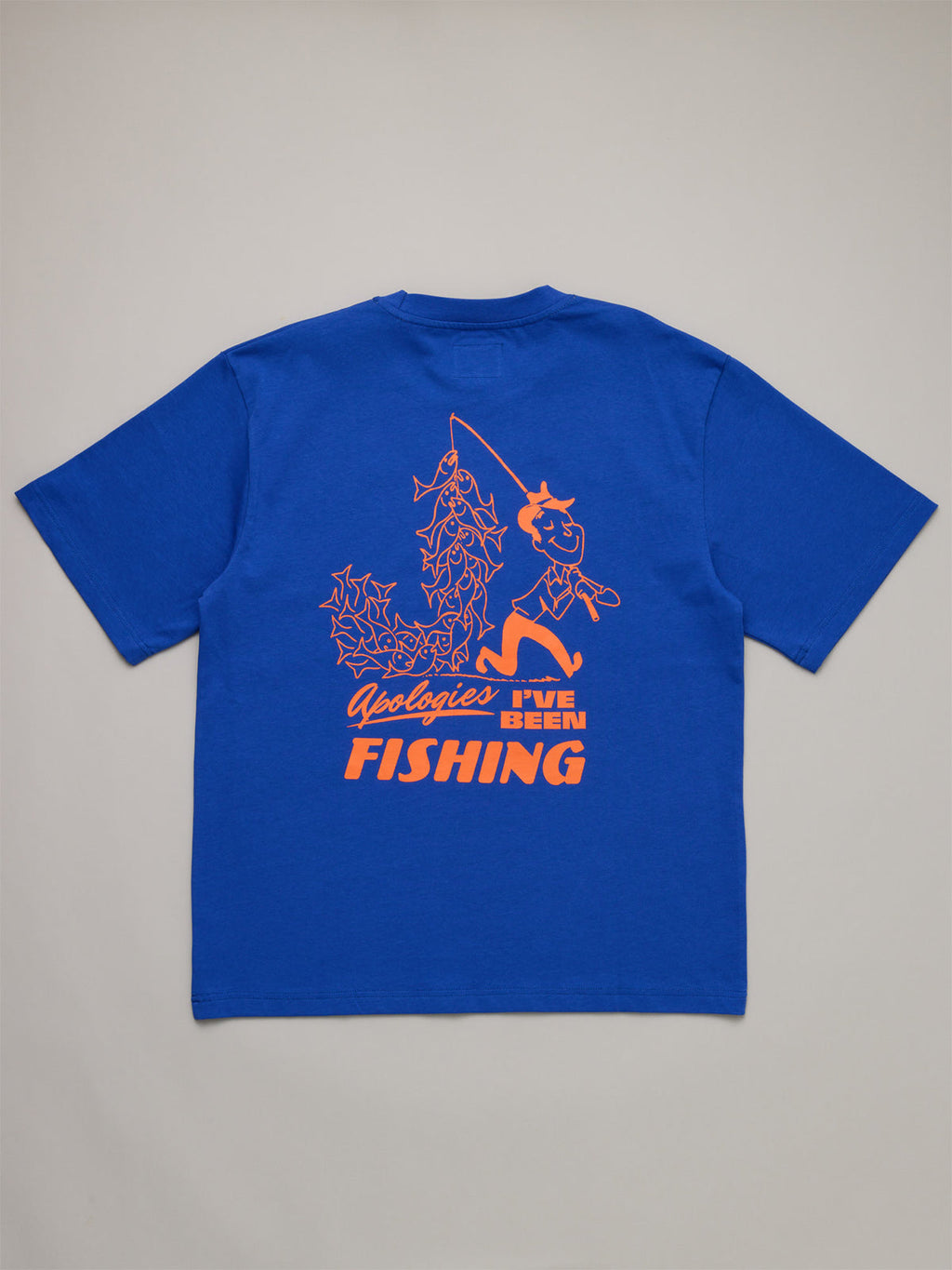 JUST ANOTHER FISHERMAN Apologies Heavy Shore Tee | Cobalt