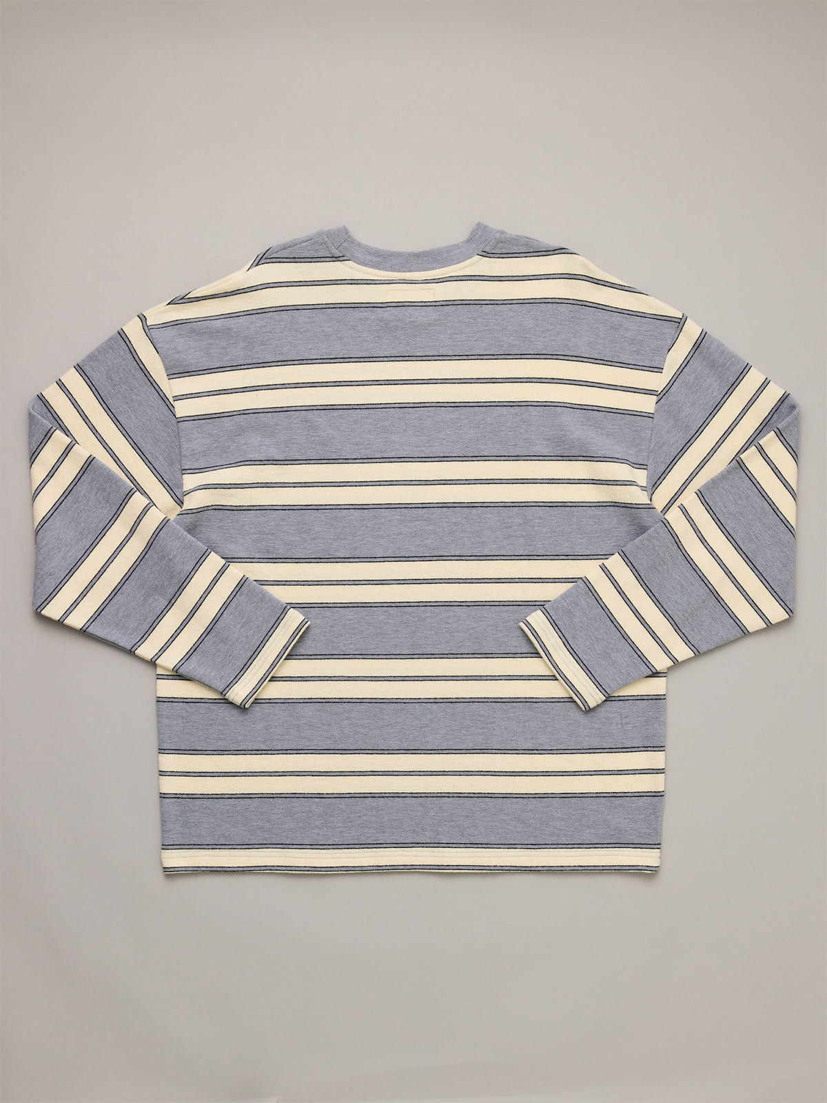 JUST ANOTHER FISHERMAN Bay LS Tee | Grey Marle Stripe