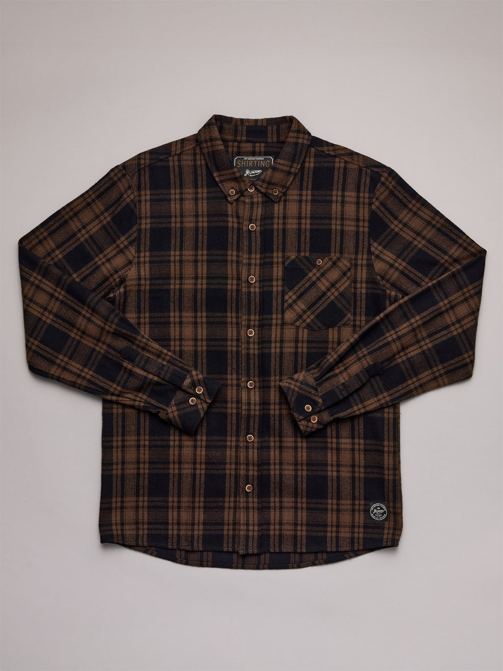 JUST ANOTHER FISHERMAN Boatyard Shirt | Brown Check