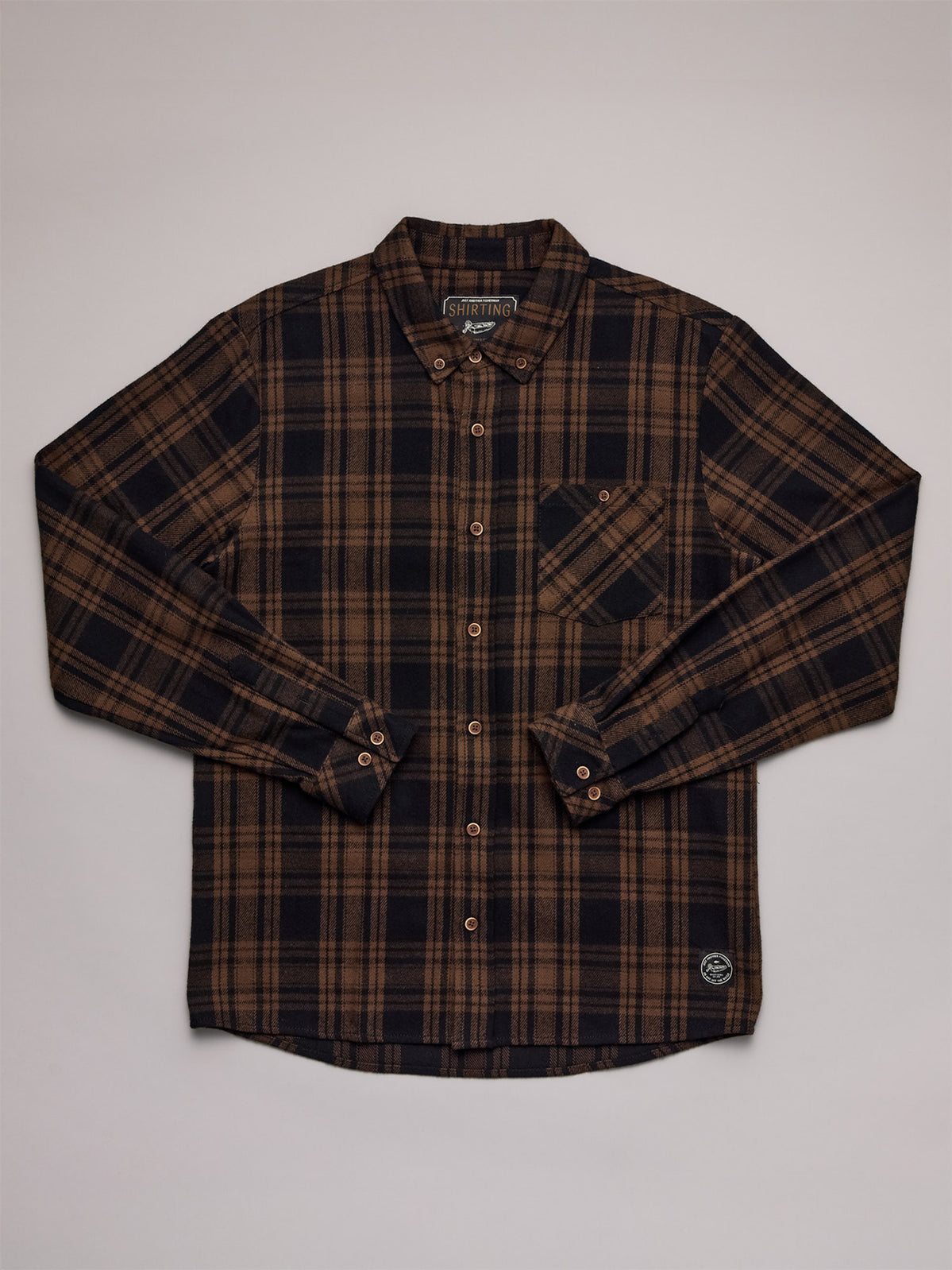 JUST ANOTHER FISHERMAN Boatyard Shirt | Brown Check