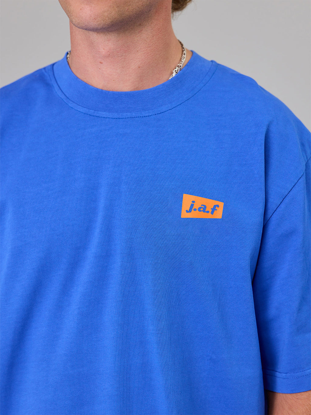 JUST ANOTHER FISHERMAN Apologies Heavy Shore Tee | Cobalt