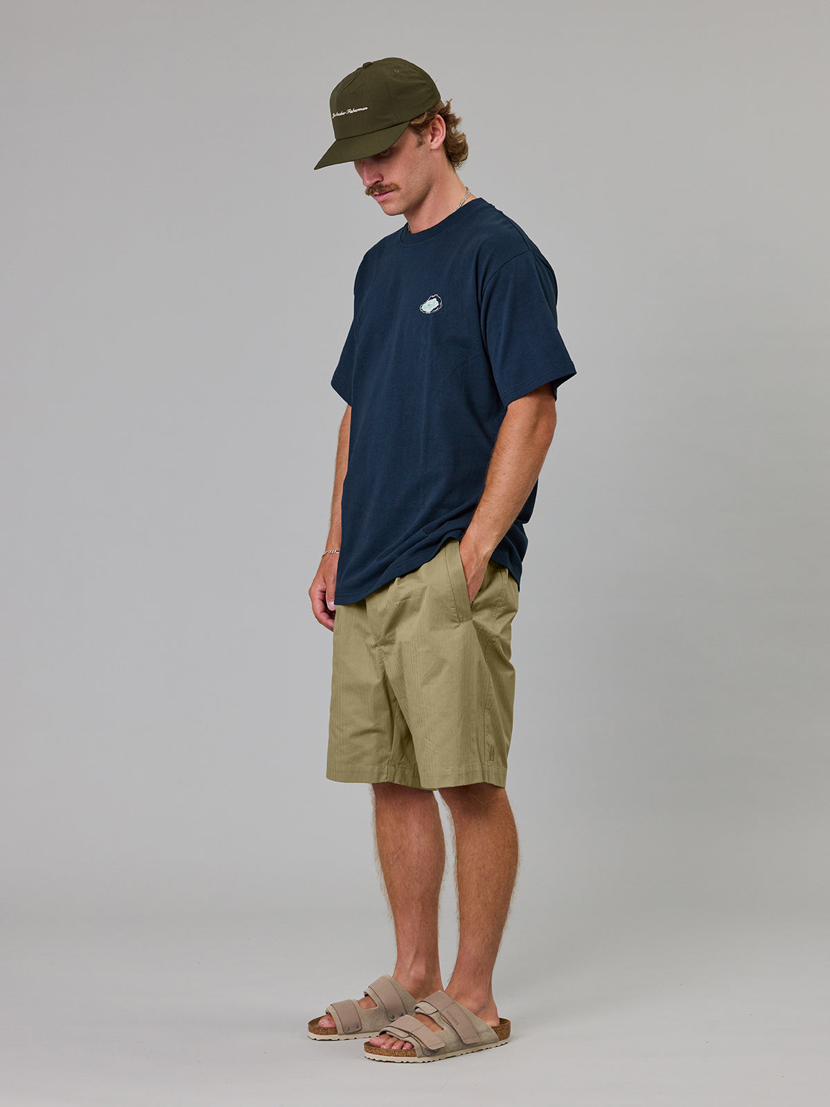Oyster Co Sea Tee Navy worn