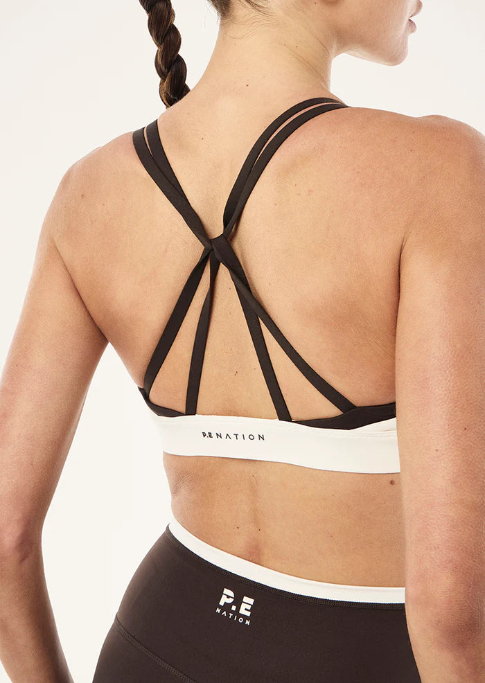 P.E NATION Activate Sports Bra | Coffee