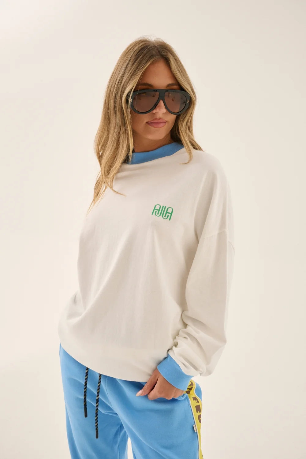 ARAMINTA JAMES Banana Long Sleeve Tee | Snow White