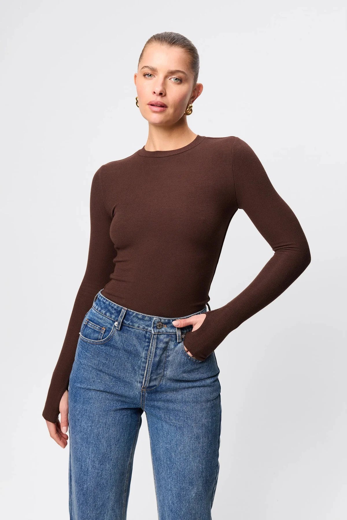 MOSSMAN Brooklyn Top | Chocolate