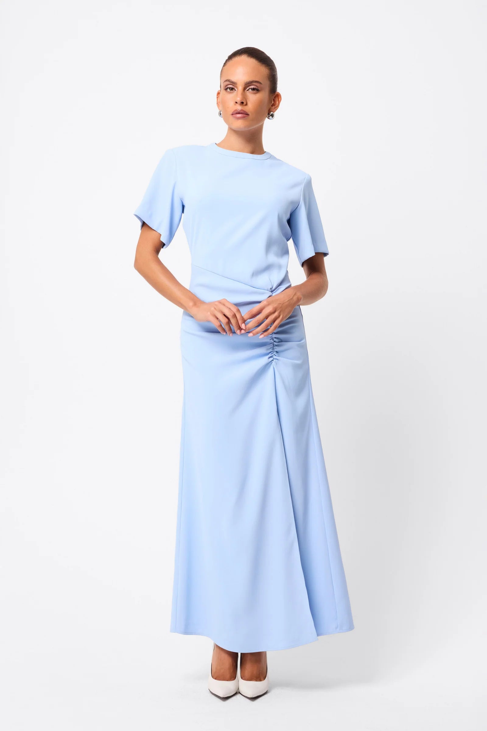 MOSSMAN Infusion Maxi Dress | Blue