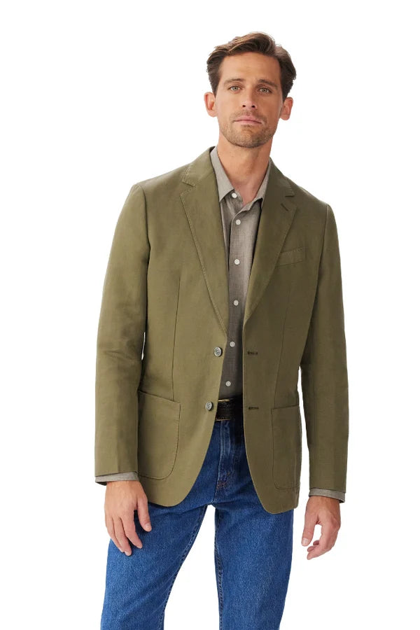 R.M. WILLIAMS Society Cotton Linen Blazer |