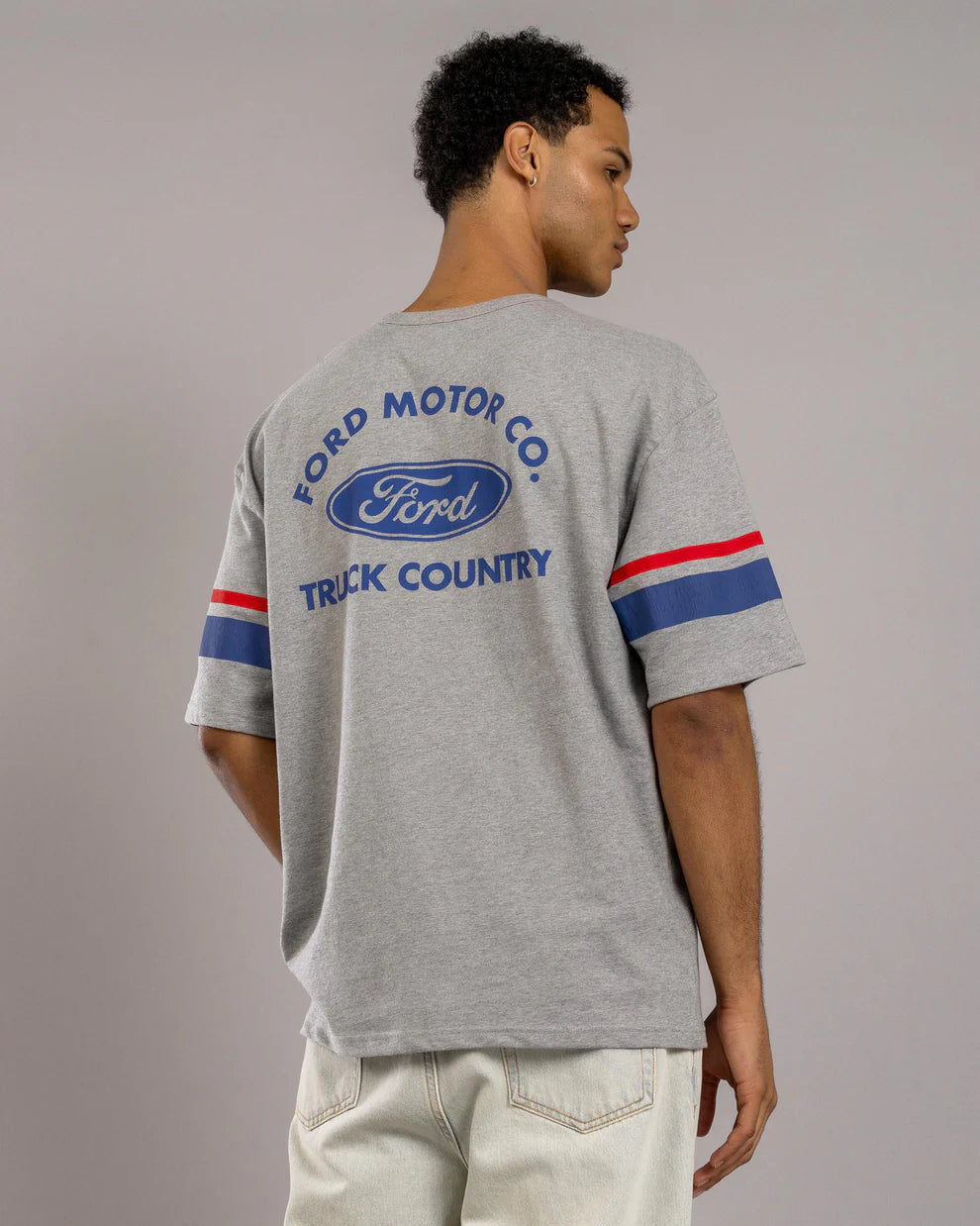 BRIXTON Ford Truck Country Tee| Heather Grey