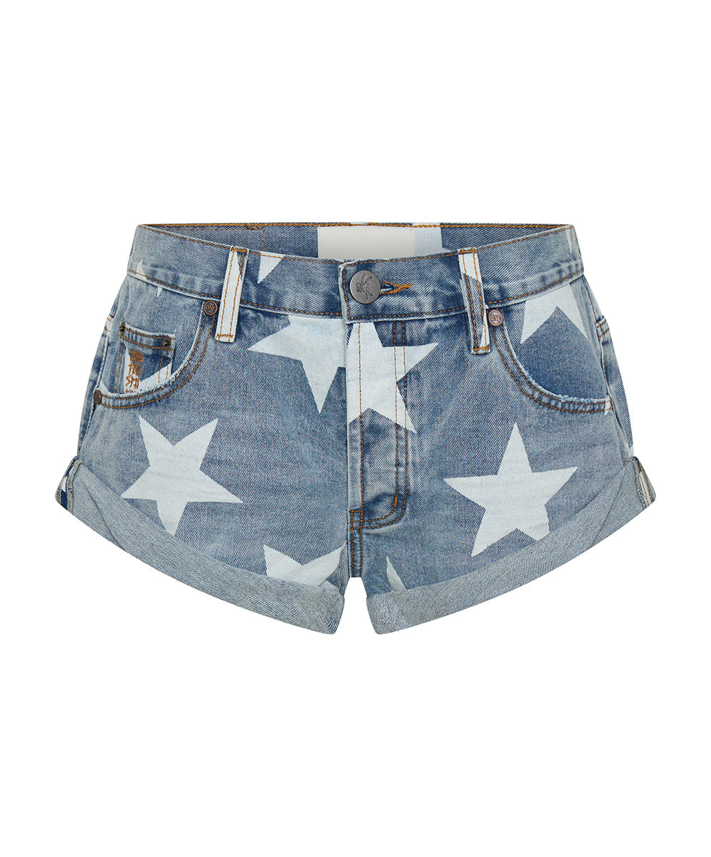 ONE TEASPOON Bandits Low Waist Denim Short | Starwash