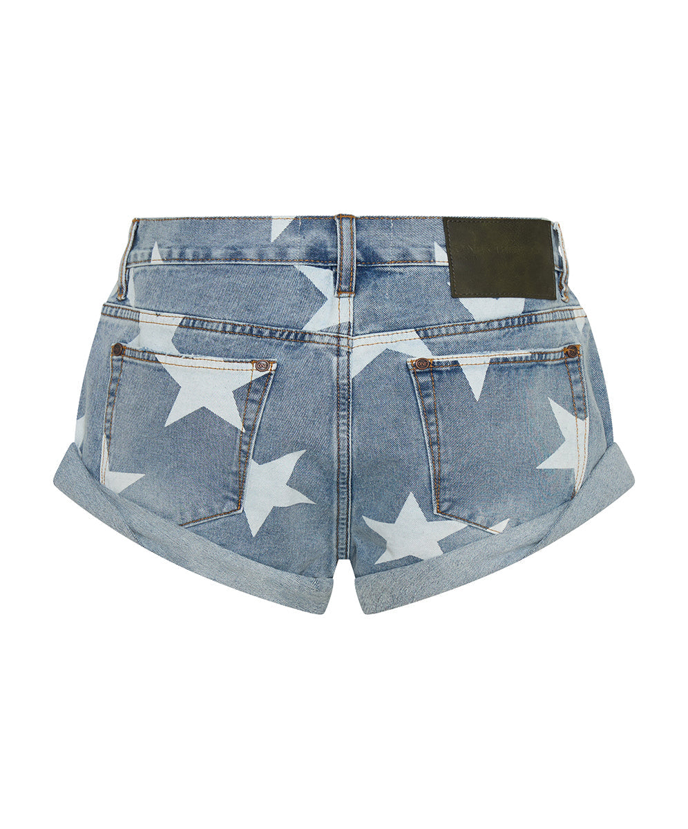 ONE TEASPOON Bandits Low Waist Denim Short | Starwash