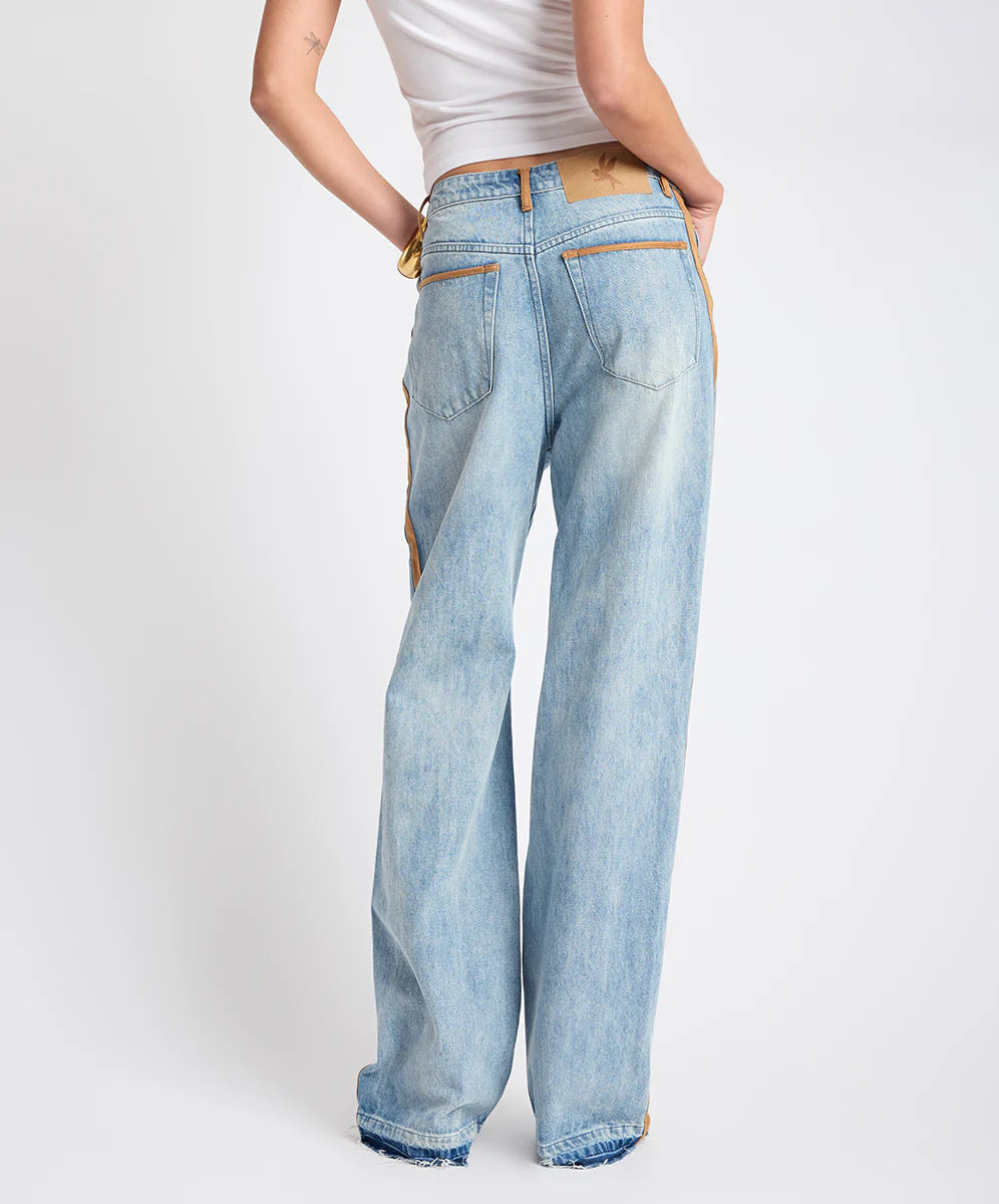 ONE TEASPOON Icon High Waist Straight Leg Denim Jeans