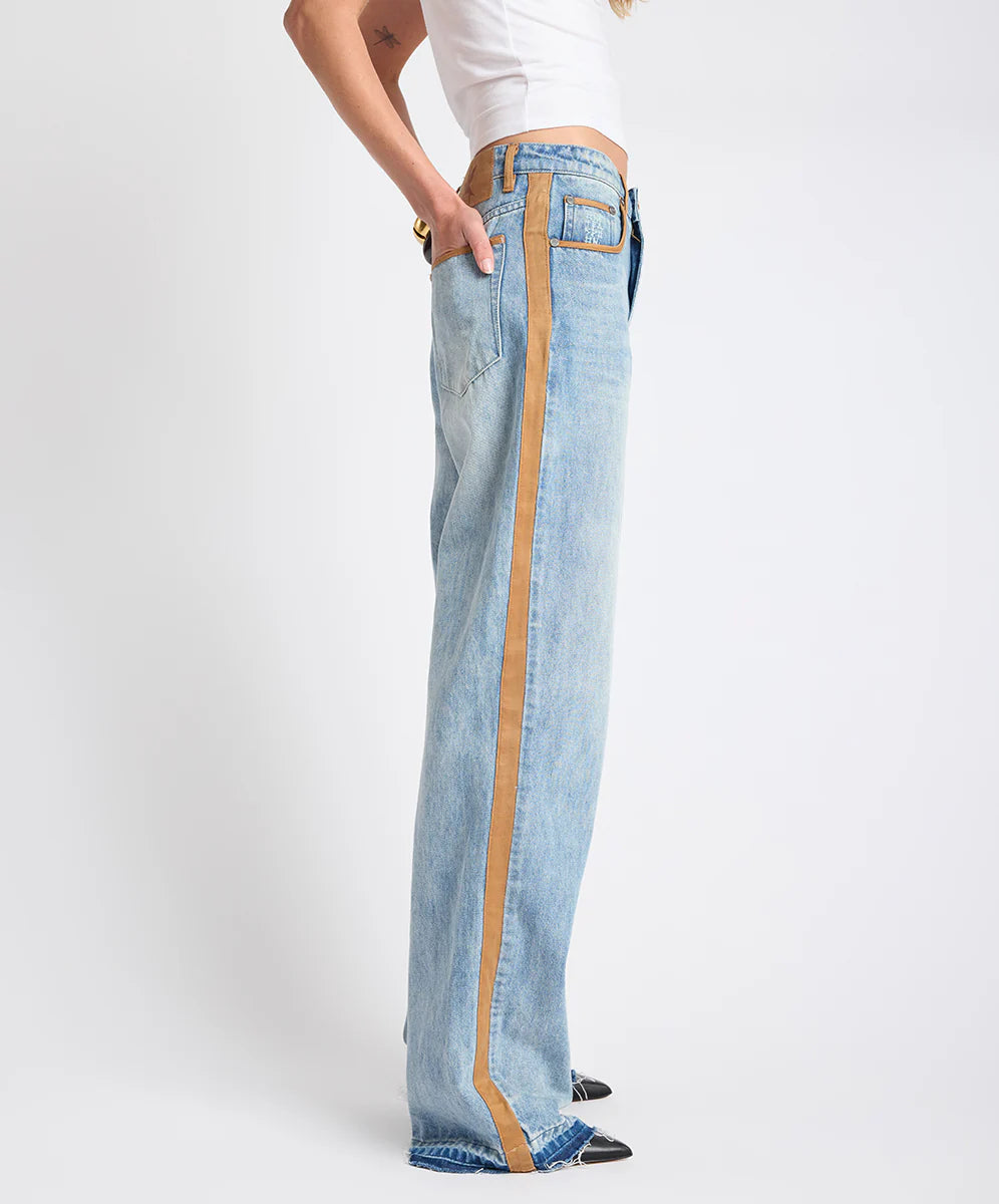 ONE TEASPOON Icon High Waist Straight Leg Denim Jeans