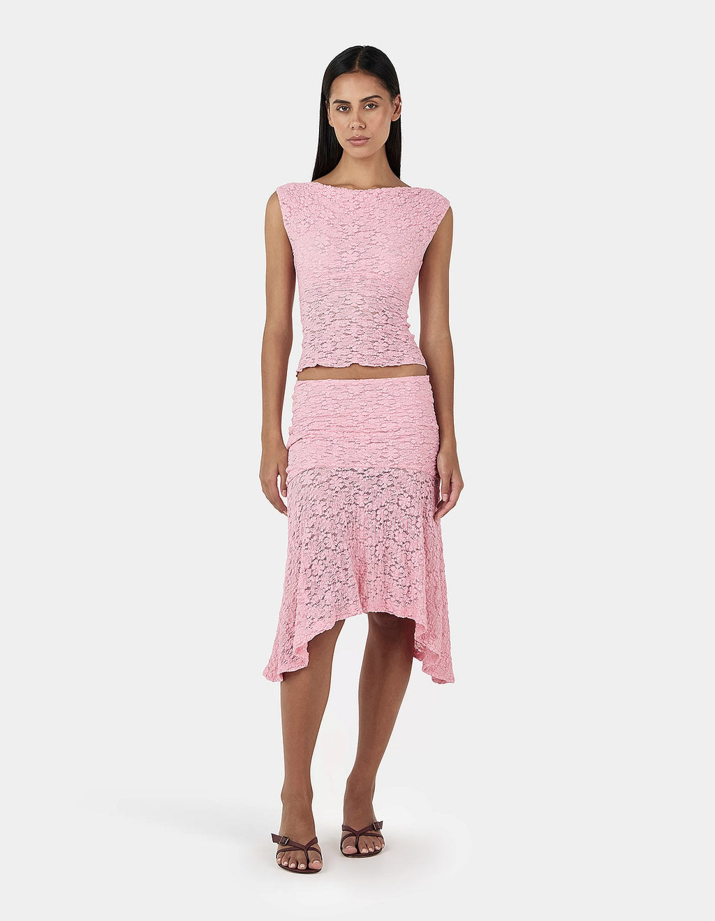 OWNLEY Caro Skirt | Peony Pink